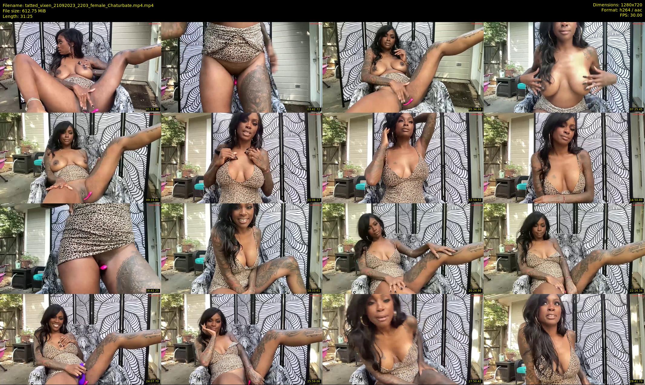 tatted_vixen — 32 minute Chaturbate female cam show recording, 720p, Sep 21, 2023