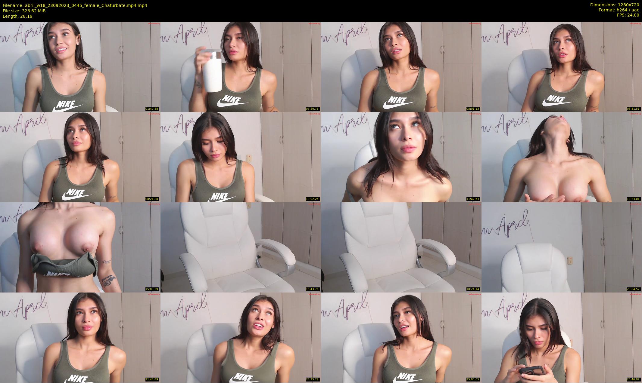 abril_w18 — 29 minute Chaturbate female cam show recording, 720p, Sep 23, 2023