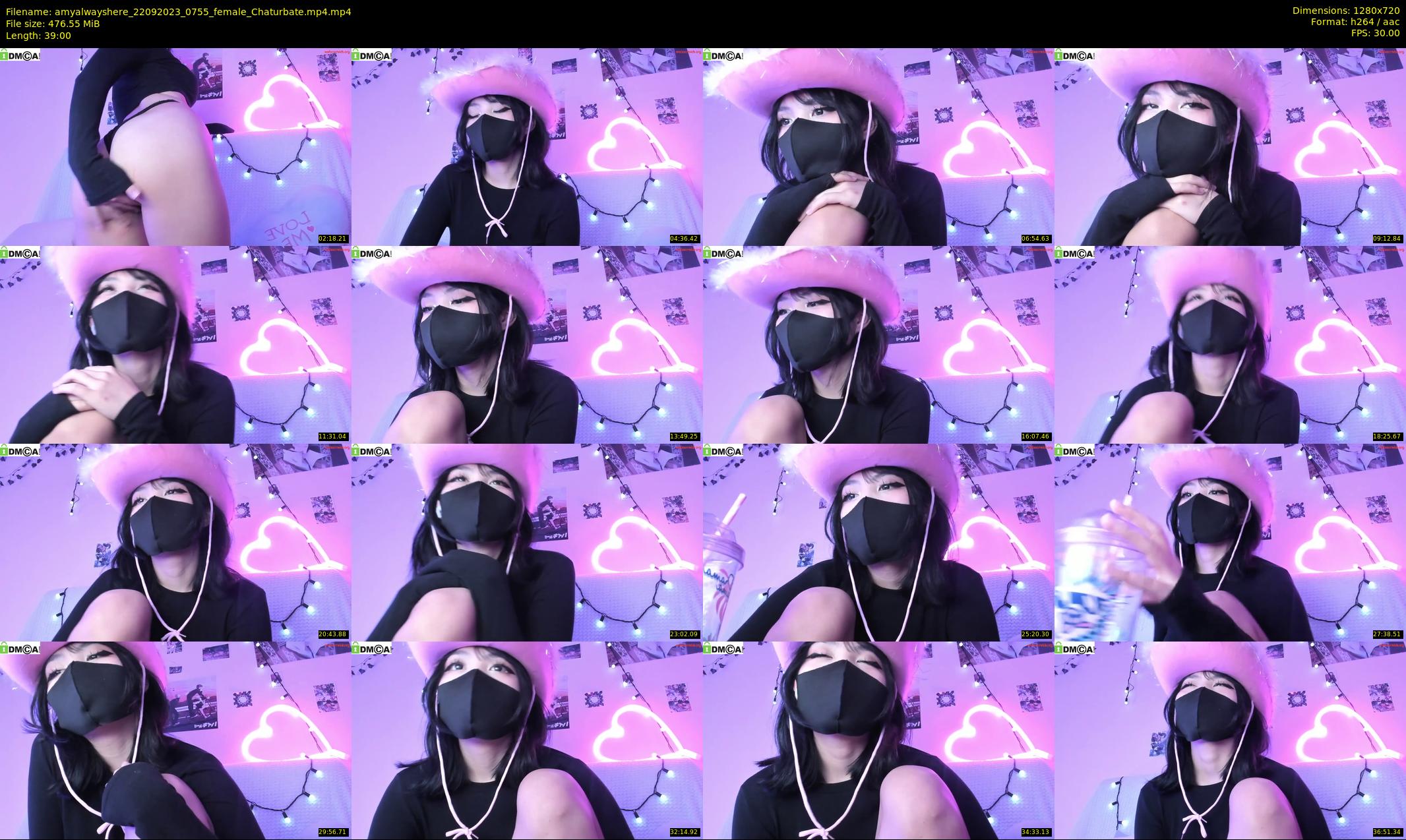 amyalwayshere — 39 minute Chaturbate female cam show recording, 720p, Sep 22, 2023