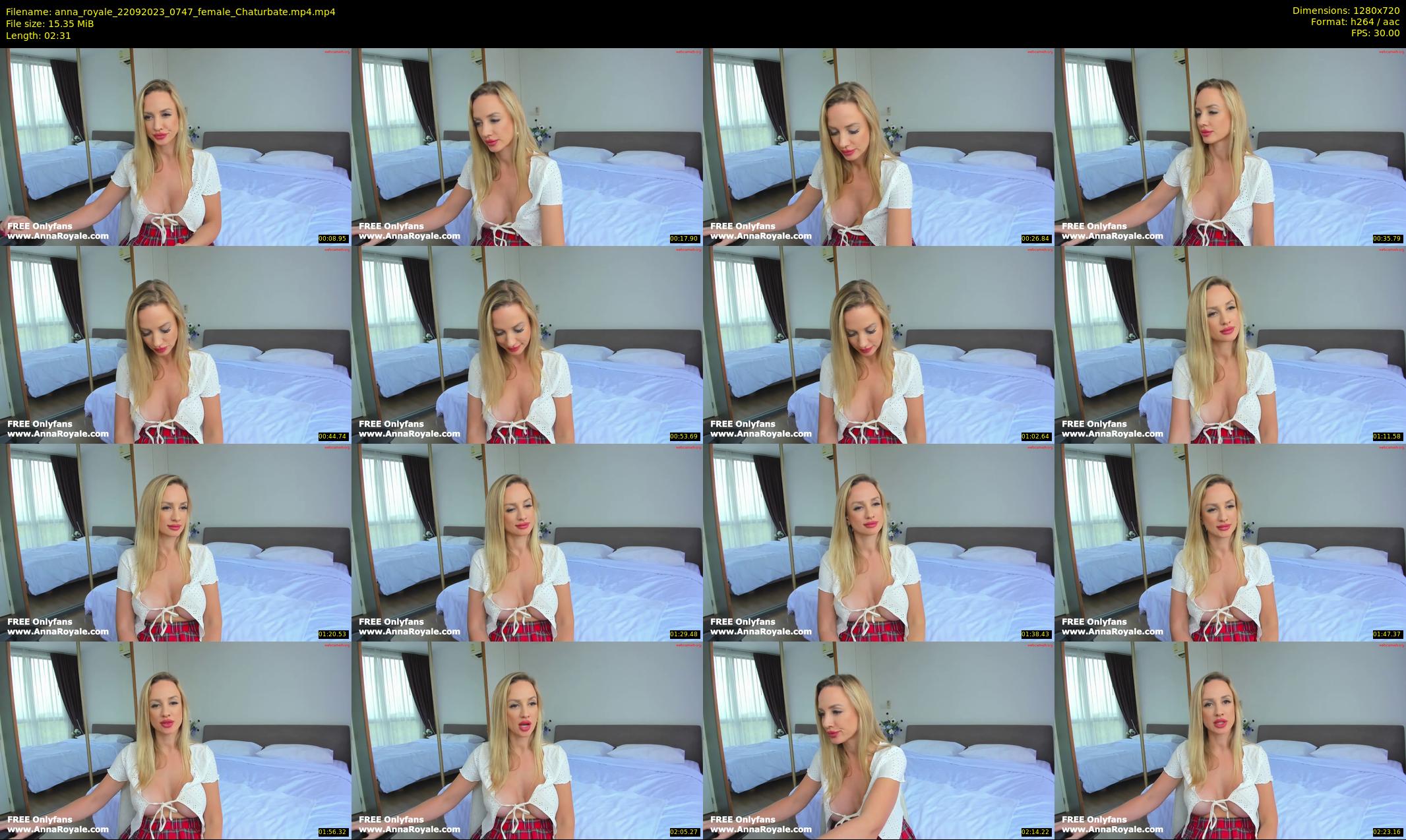 anna_royale — 3 minute Chaturbate female cam show recording, 720p, Sep 22, 2023