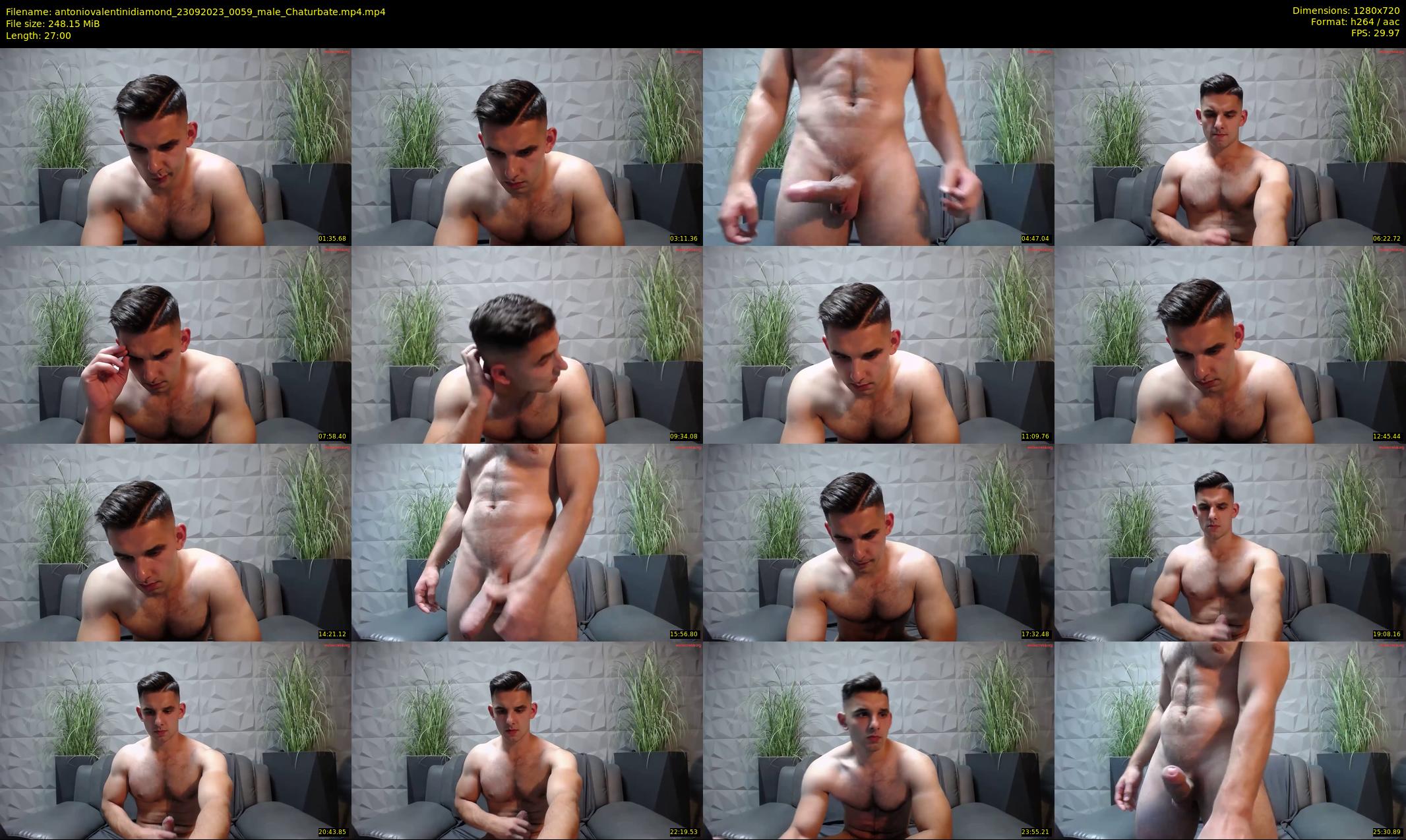 antoniovalentinidiamond — 27 minute Chaturbate male cam show recording, 720p, Sep 23, 2023