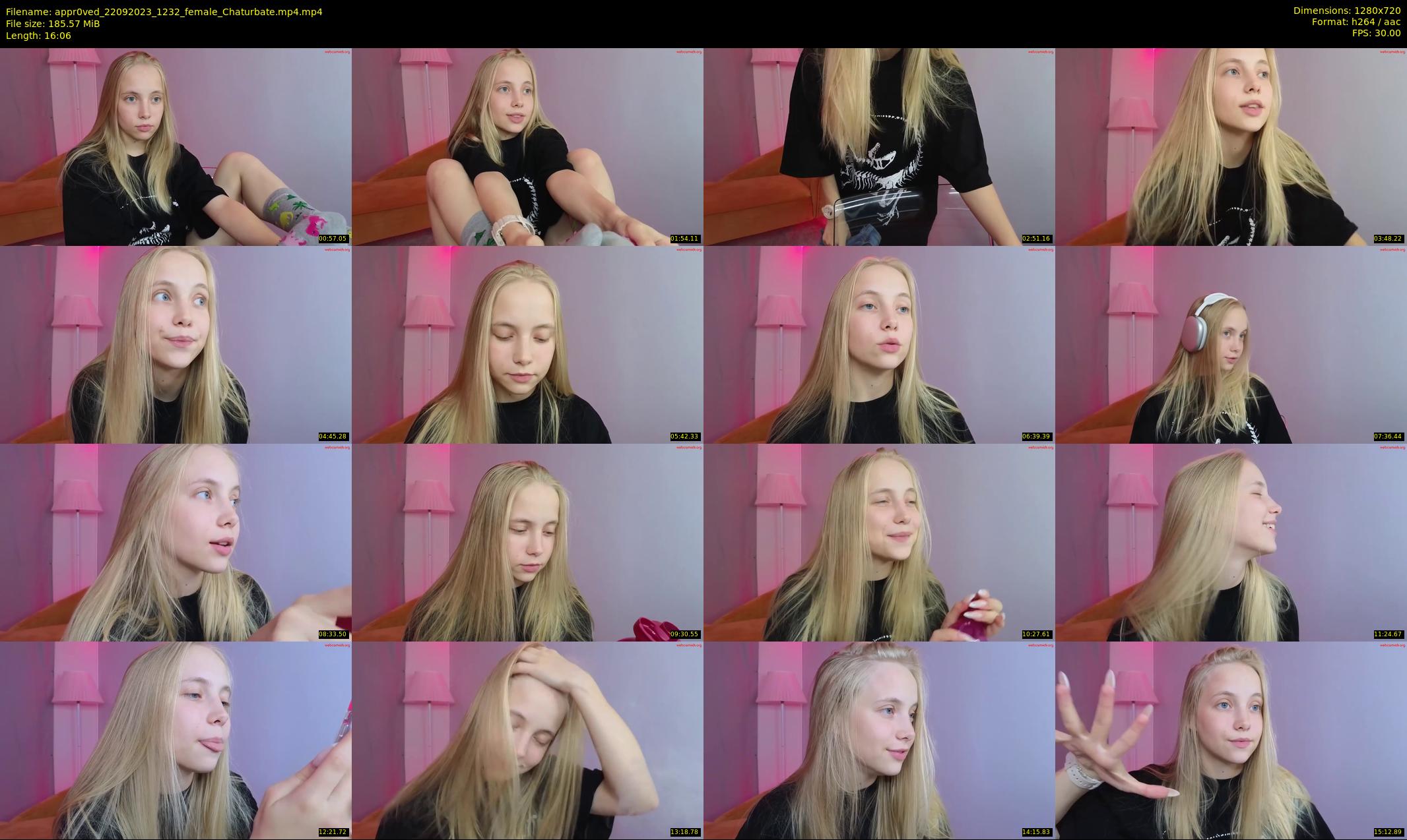 appr0ved — 17 minute Chaturbate female cam show recording, 720p, Sep 22, 2023