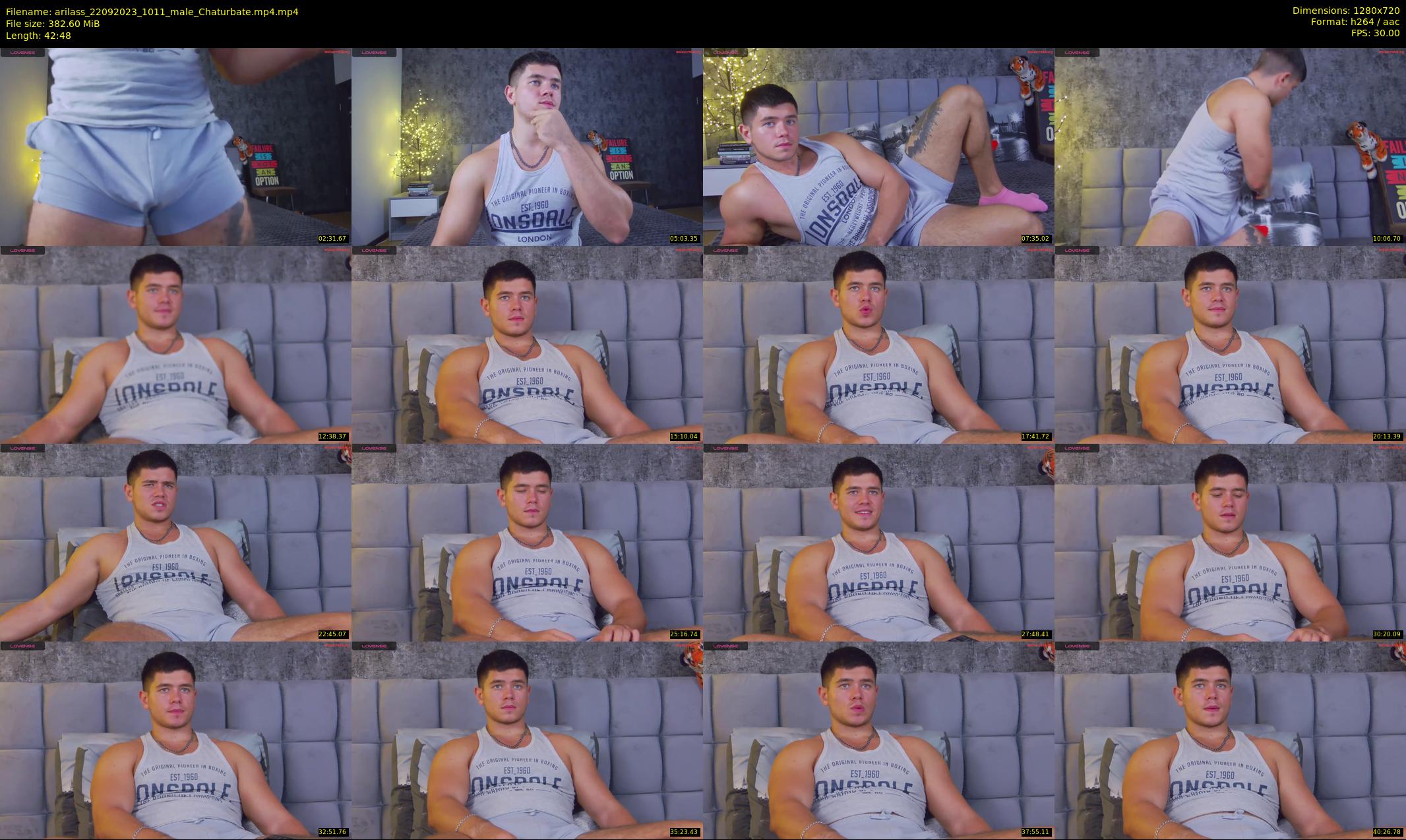 arilass — 43 minute Chaturbate male cam show recording, 720p, Sep 22, 2023