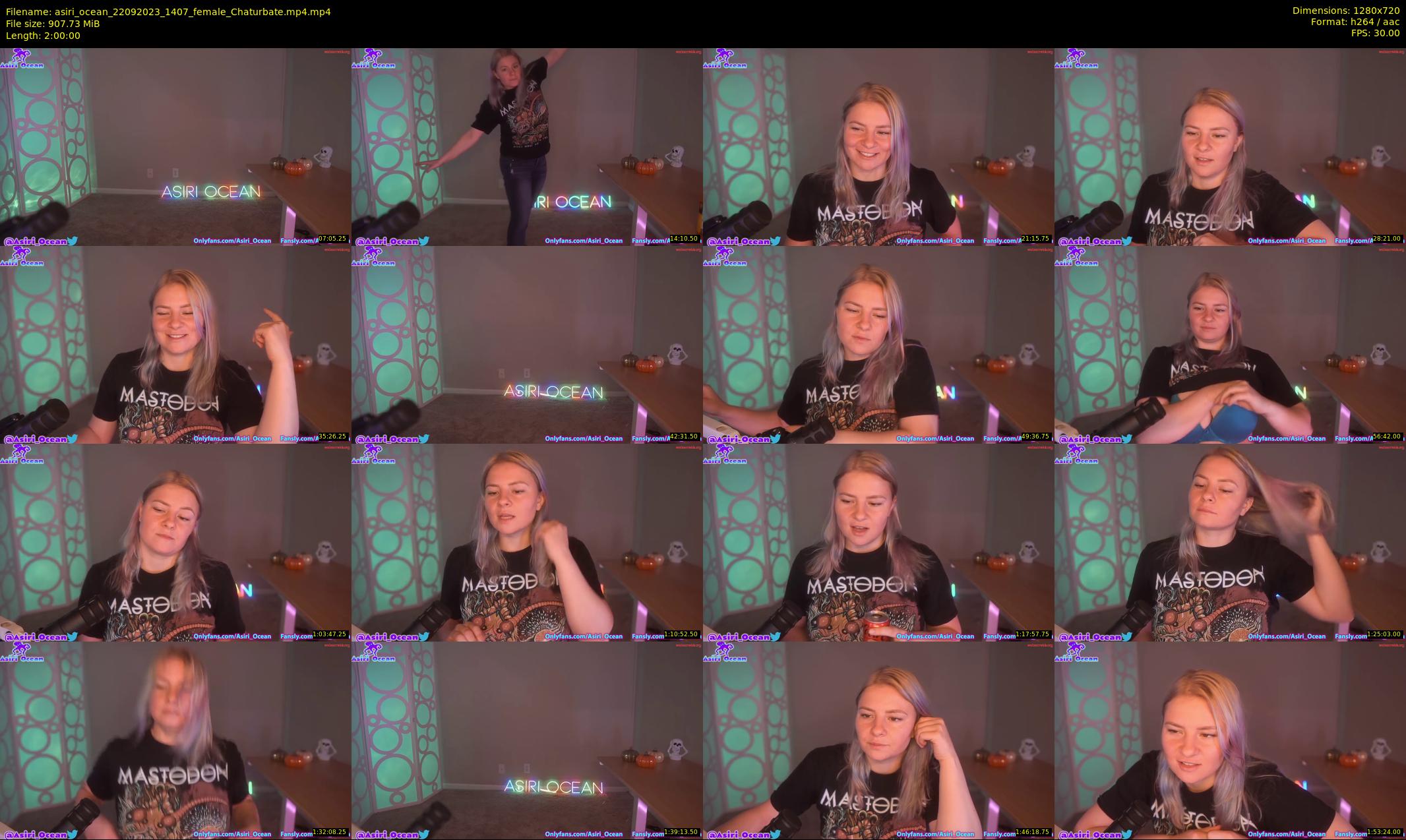 asiri_ocean — 120 minute Chaturbate female cam show recording, 720p, Sep 22, 2023