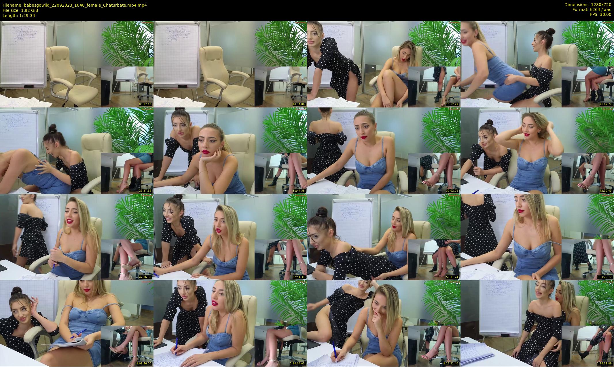 babesgowild — 90 minute Chaturbate couple cam show recording, 720p, Sep 22, 2023