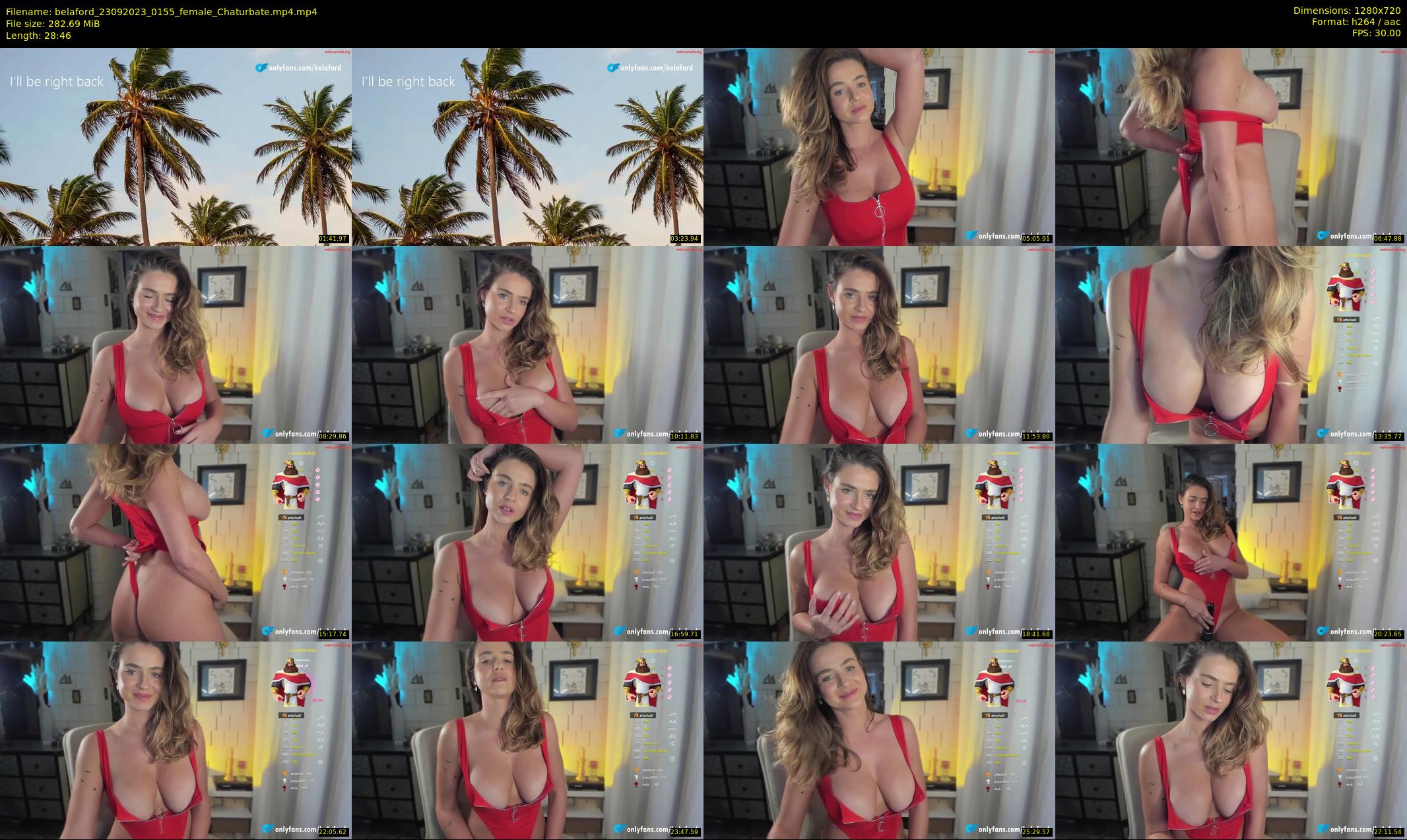belaford — 29 minute Chaturbate female cam show recording, 720p, Sep 23, 2023