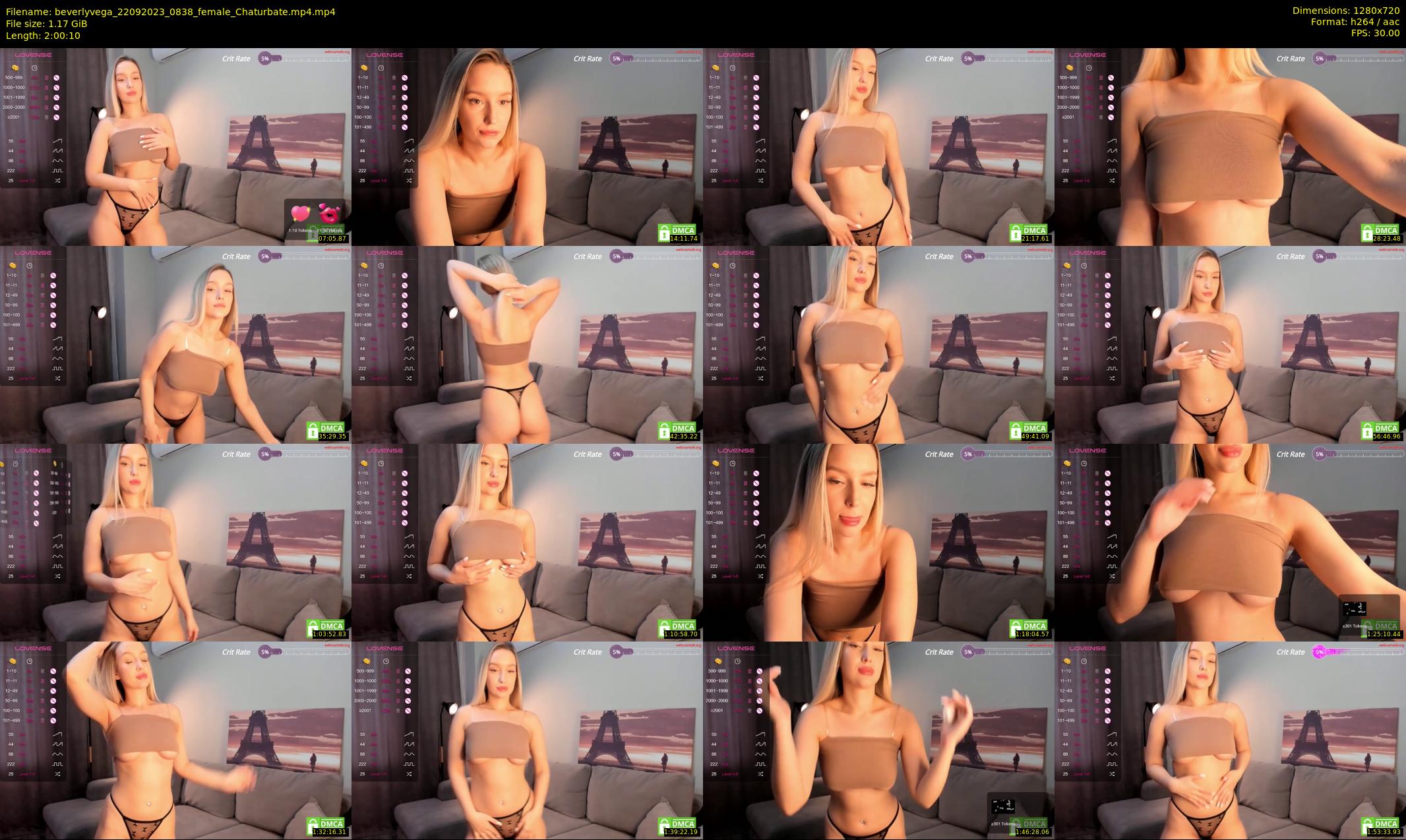 beverlyvega — 121 minute Chaturbate couple cam show recording, 720p, Sep 22, 2023