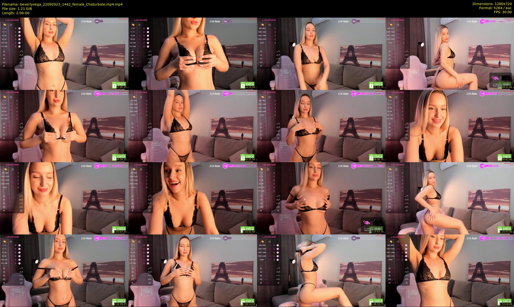 beverlyvega — 120 minute Chaturbate couple cam show recording, 720p, Sep 22, 2023