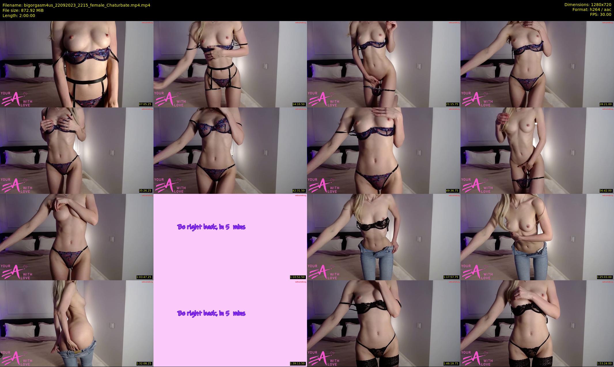 bigorgasm4us — 120 minute Chaturbate female cam show recording, 720p, Sep 22, 2023