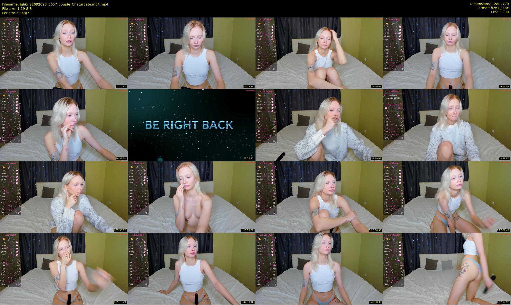 bjliki — 125 minute Chaturbate couple cam show recording, 720p, Sep 22, 2023
