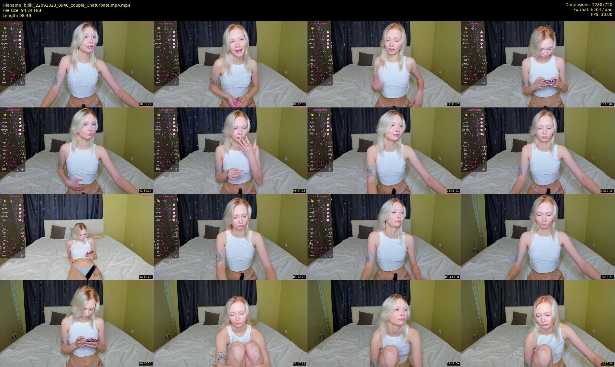 bjliki — 9 minute Chaturbate couple cam show recording, 720p, Sep 22, 2023