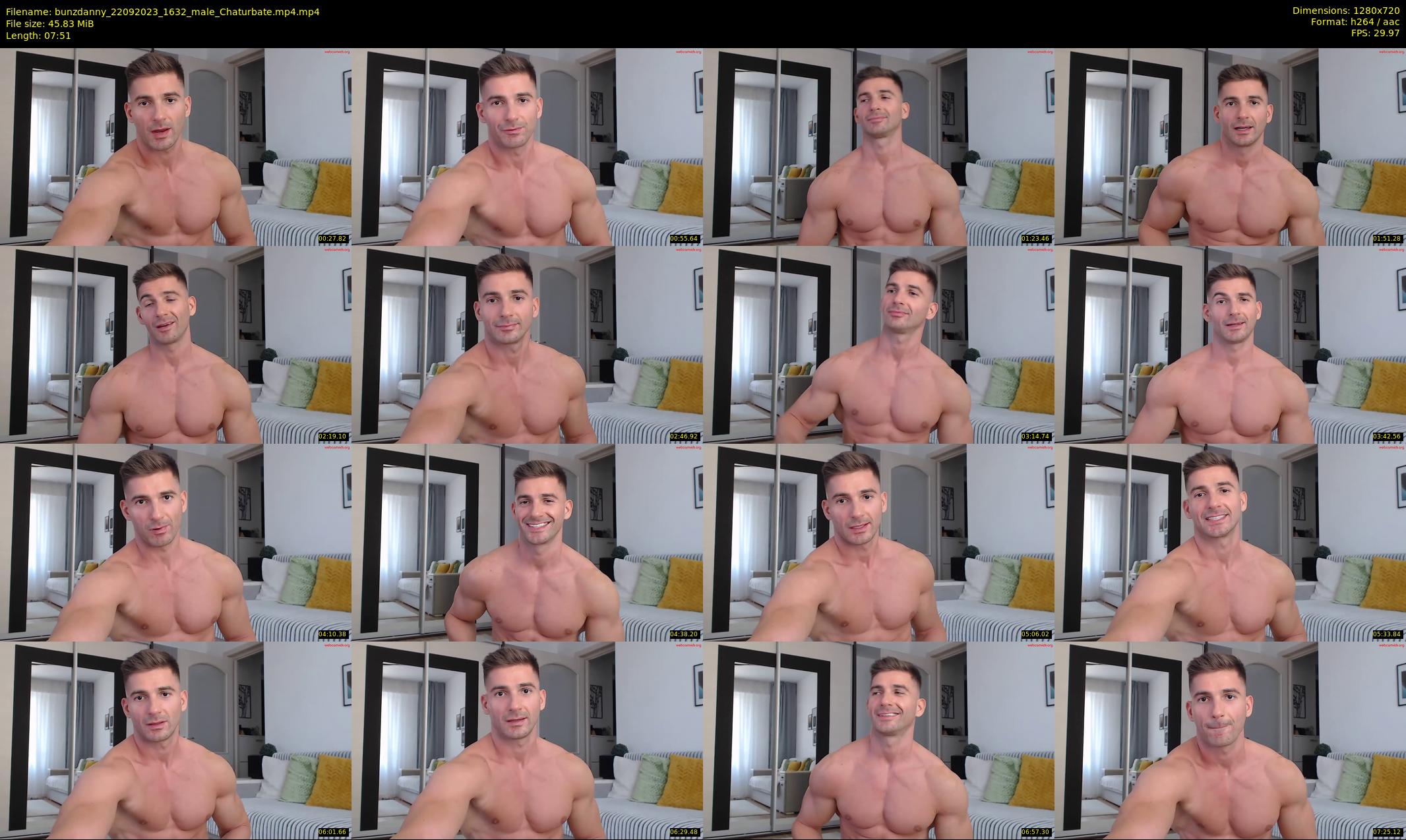 bunzdanny — 8 minute Chaturbate male cam show recording, 720p, Sep 22, 2023