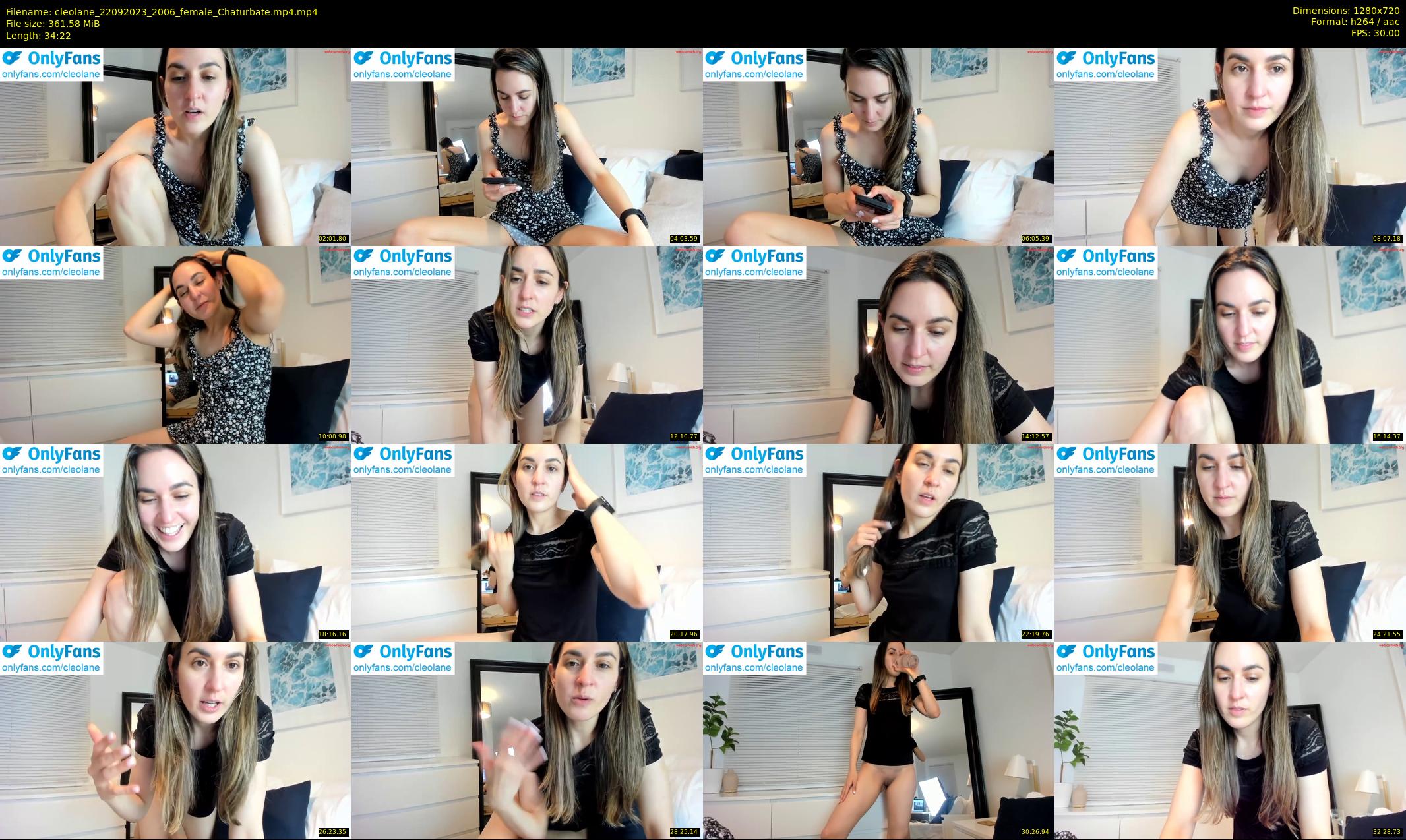cleolane — 35 minute Chaturbate female cam show recording, 720p, Sep 22, 2023