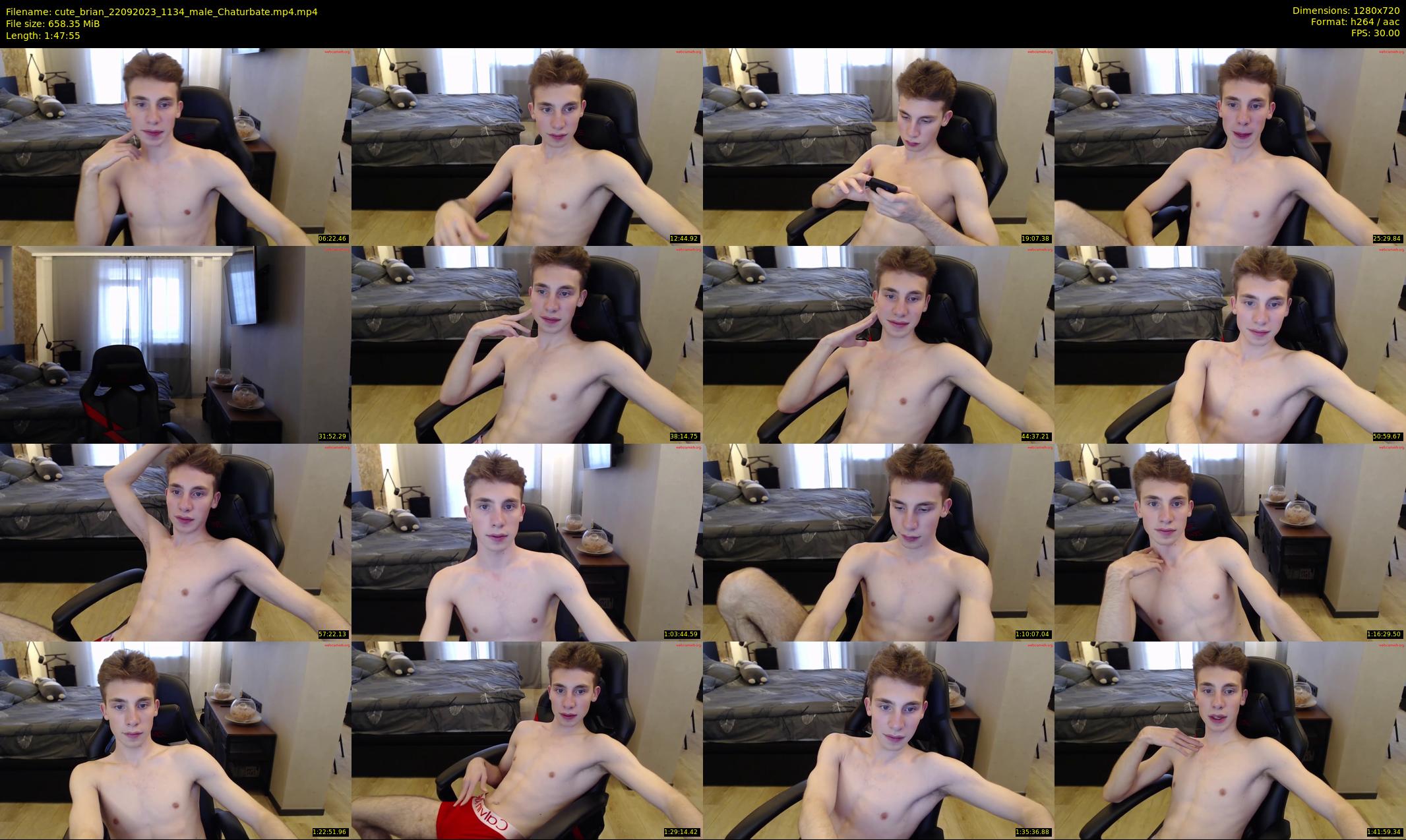 cute_brian — 108 minute Chaturbate male cam show recording, 720p, Sep 22, 2023