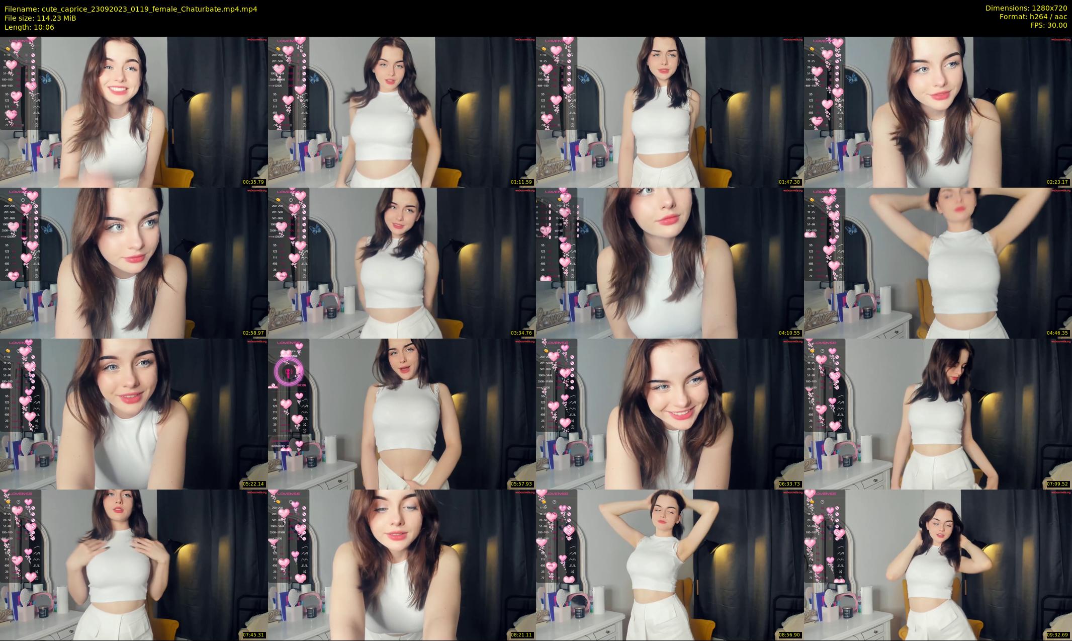 cute_caprice — 11 minute Chaturbate female cam show recording, 720p, Sep 23, 2023