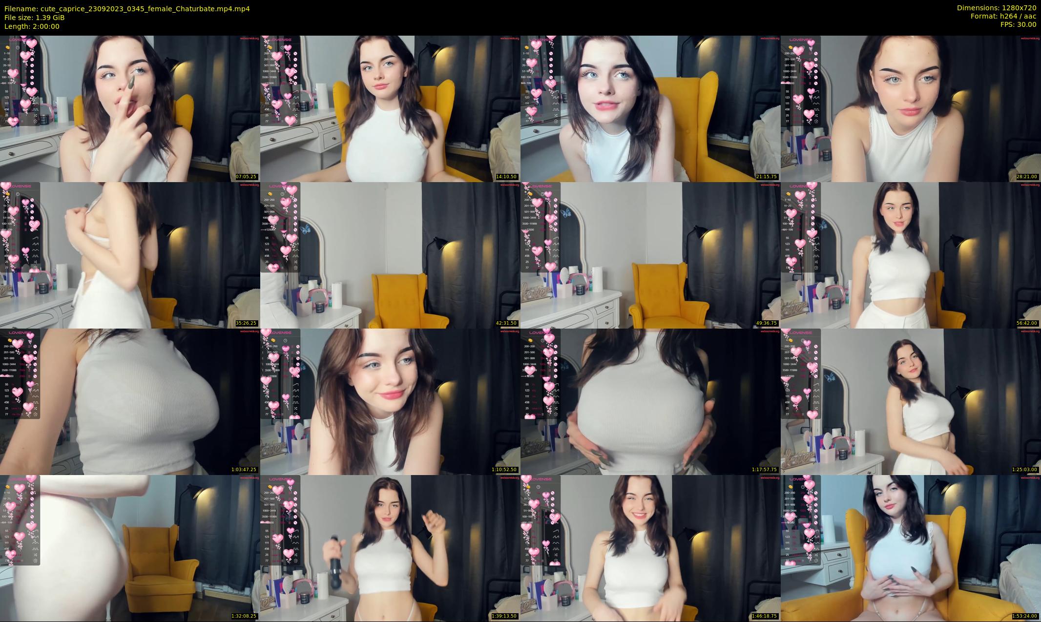 cute_caprice — 120 minute Chaturbate female cam show recording, 720p, Sep 23, 2023