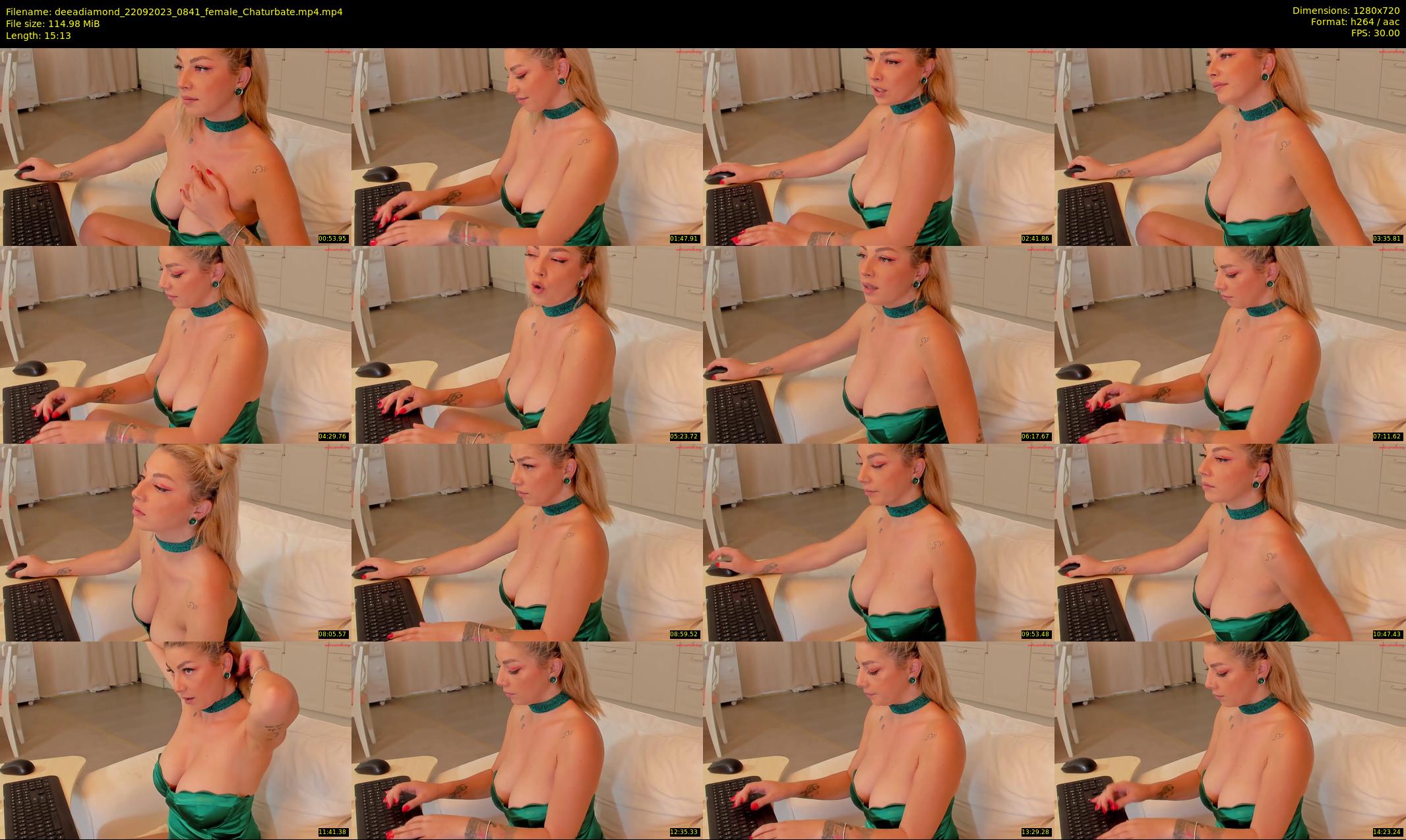 deeadiamond — 16 minute Chaturbate female cam show recording, 720p, Sep 22, 2023