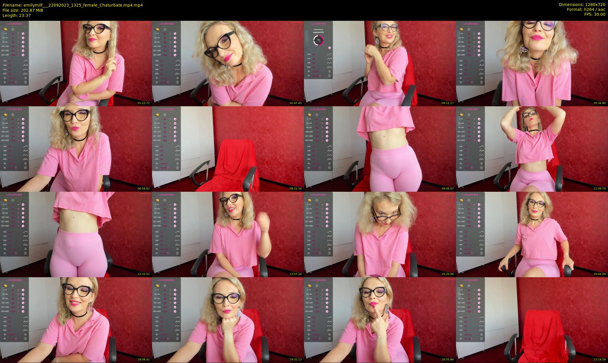 emilymilf__ — 24 minute Chaturbate female cam show recording, 720p, Sep 22, 2023