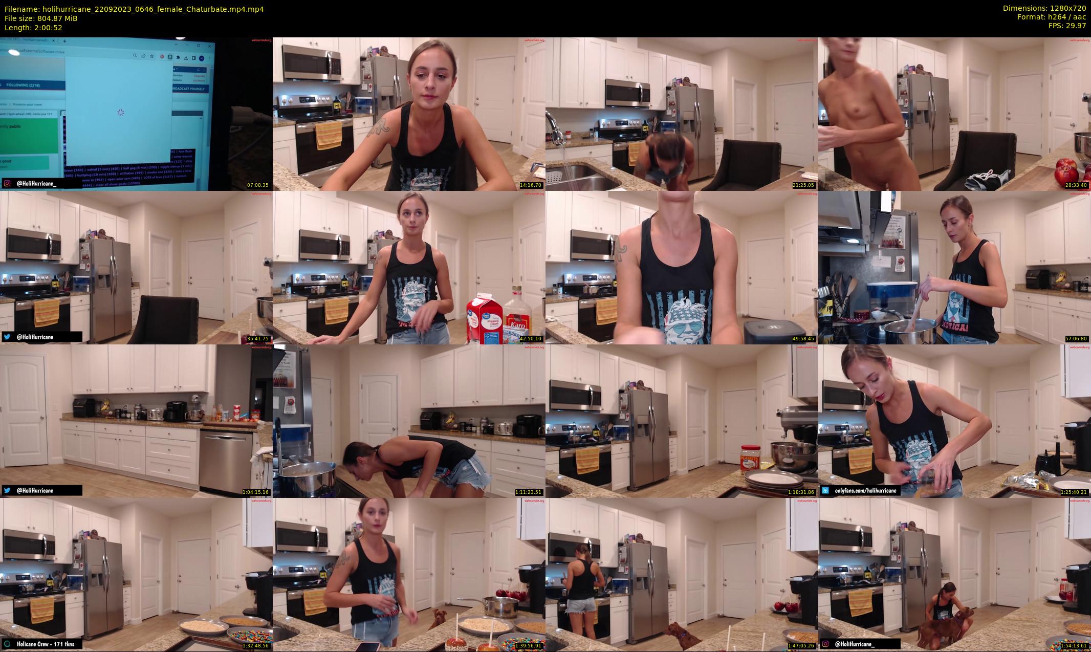 holihurricane — 121 minute Chaturbate female cam show recording, 720p, Sep 22, 2023