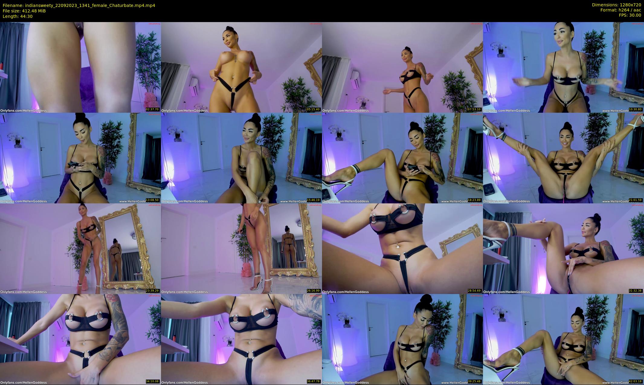 indiansweety — 45 minute Chaturbate female cam show recording, 720p, Sep 22, 2023