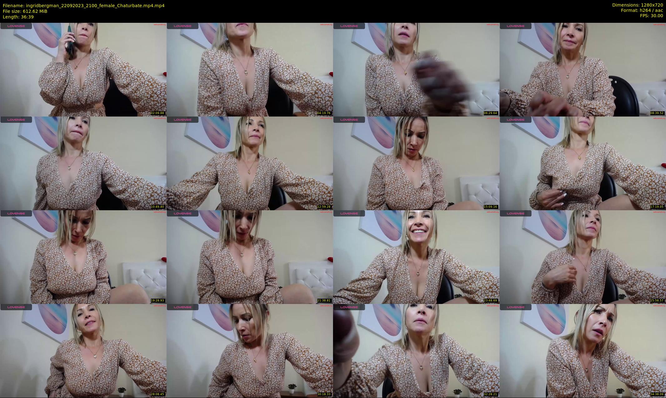 ingridbergman — 37 minute Chaturbate female cam show recording, 720p, Sep 22, 2023