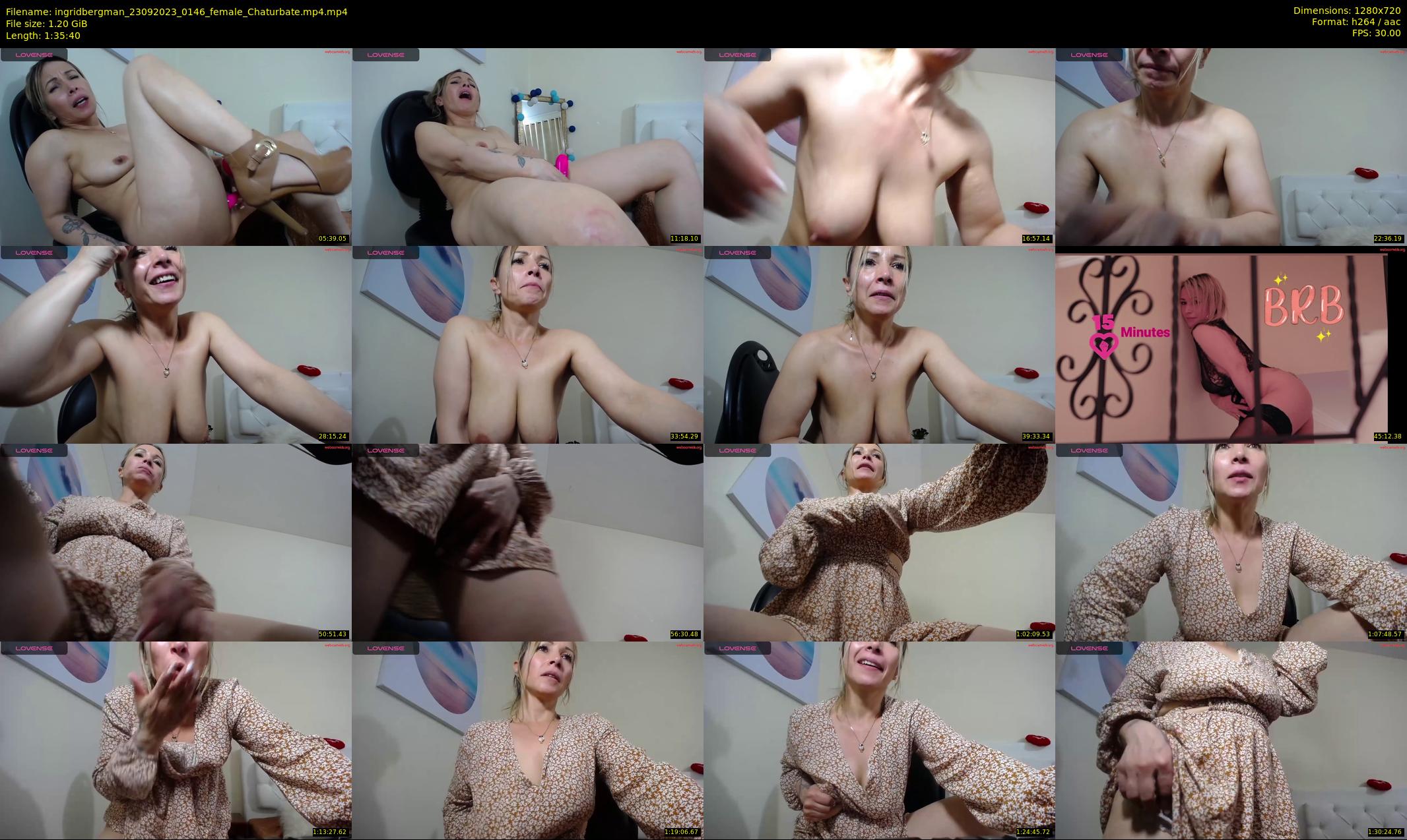 ingridbergman — 96 minute Chaturbate female cam show recording, 720p, Sep 23, 2023