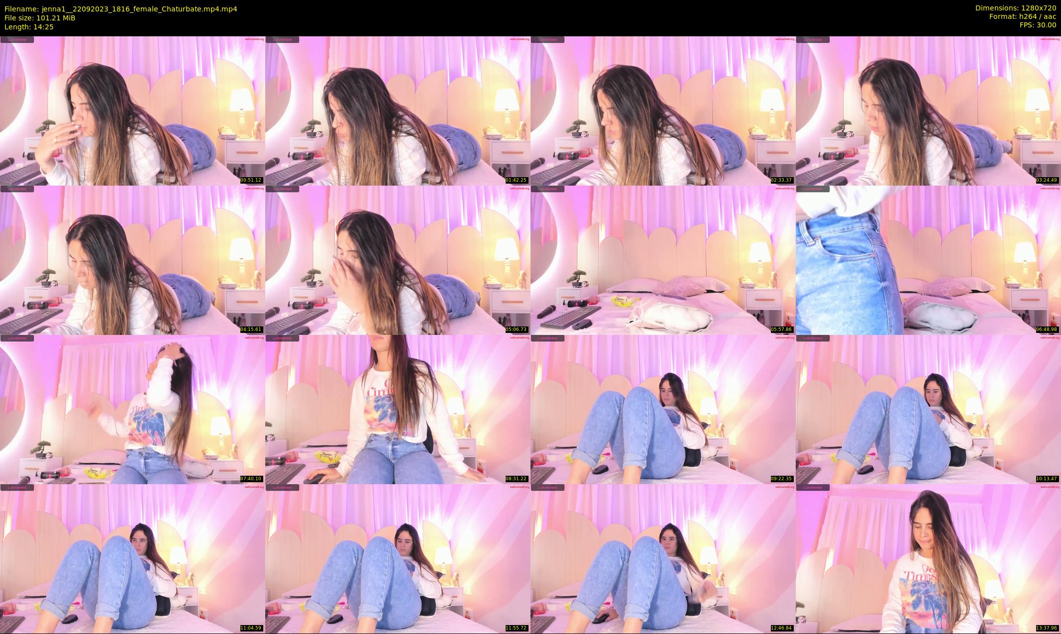 jenna1_ — 15 minute Chaturbate female cam show recording, 720p, Sep 22, 2023
