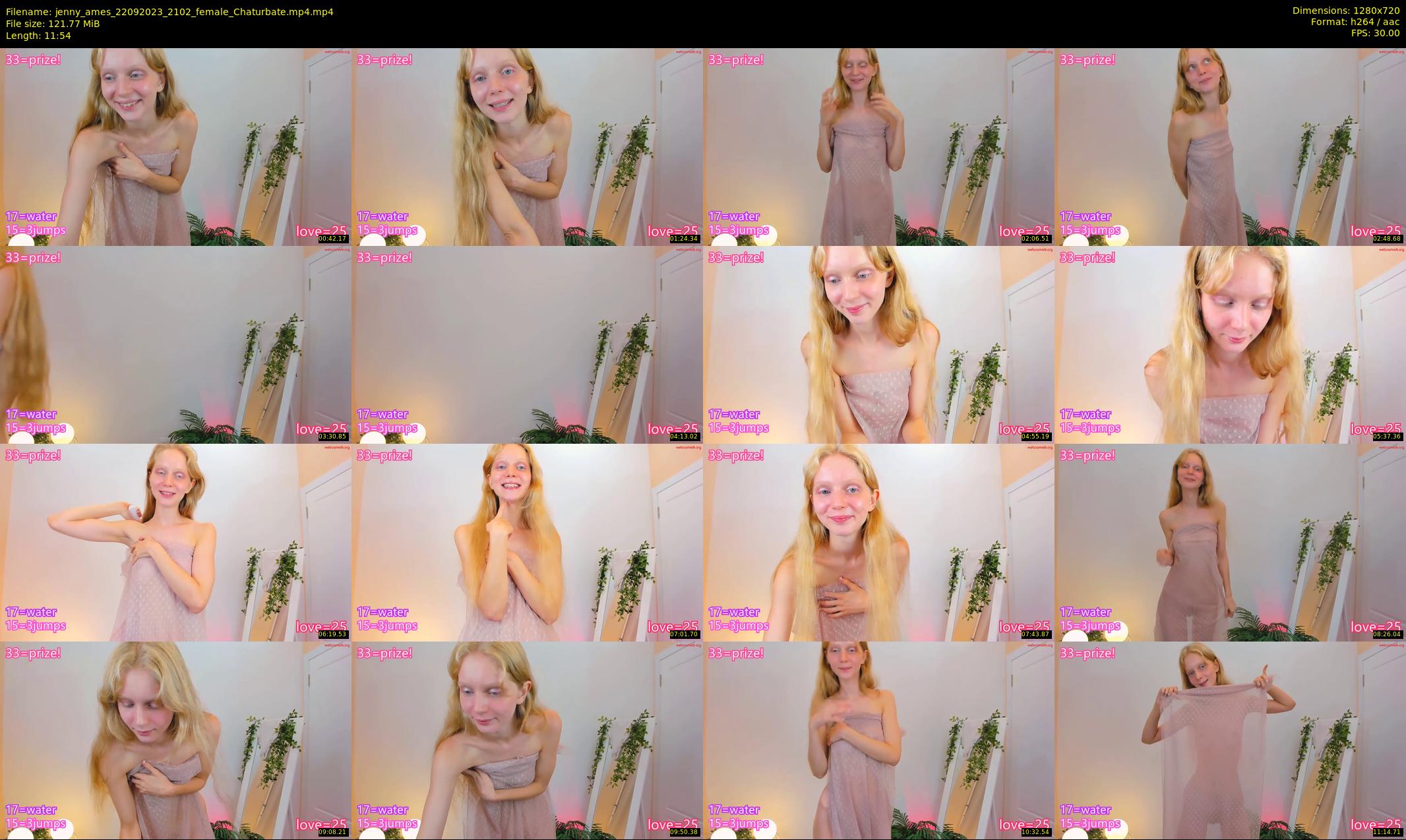 jenny_ames — 12 minute Chaturbate female cam show recording, 720p, Sep 22, 2023