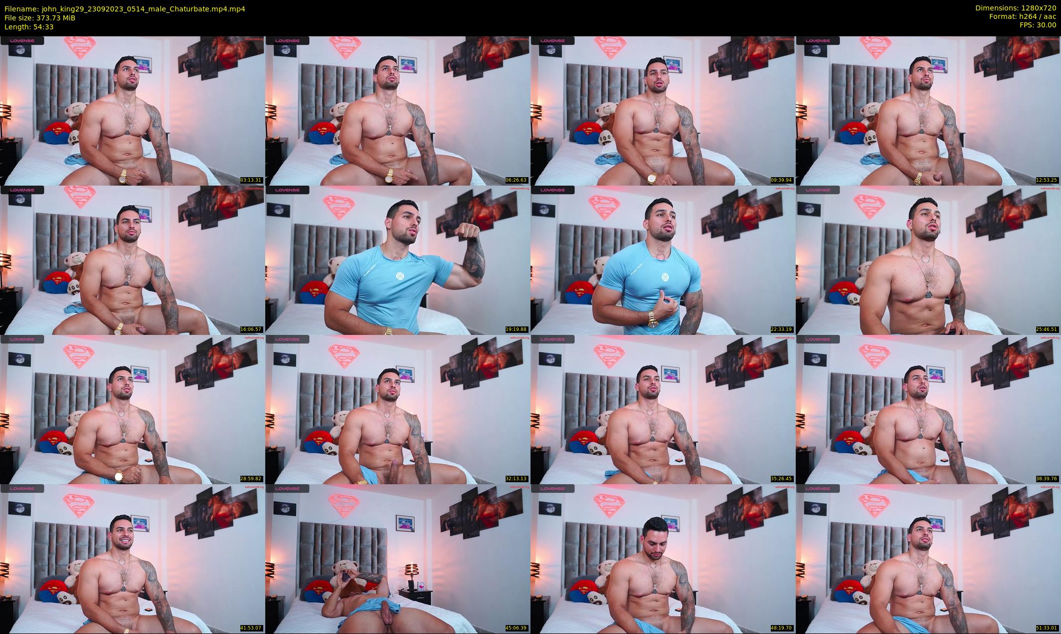 john_king29 — 55 minute Chaturbate male cam show recording, 720p, Sep 23, 2023