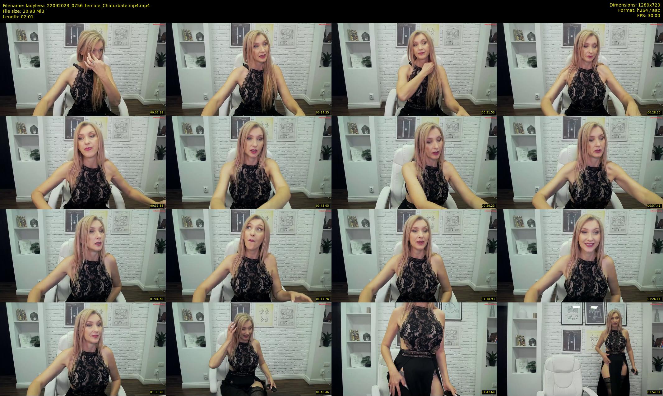 ladyleea — 3 minute Chaturbate female cam show recording, 720p, Sep 22, 2023