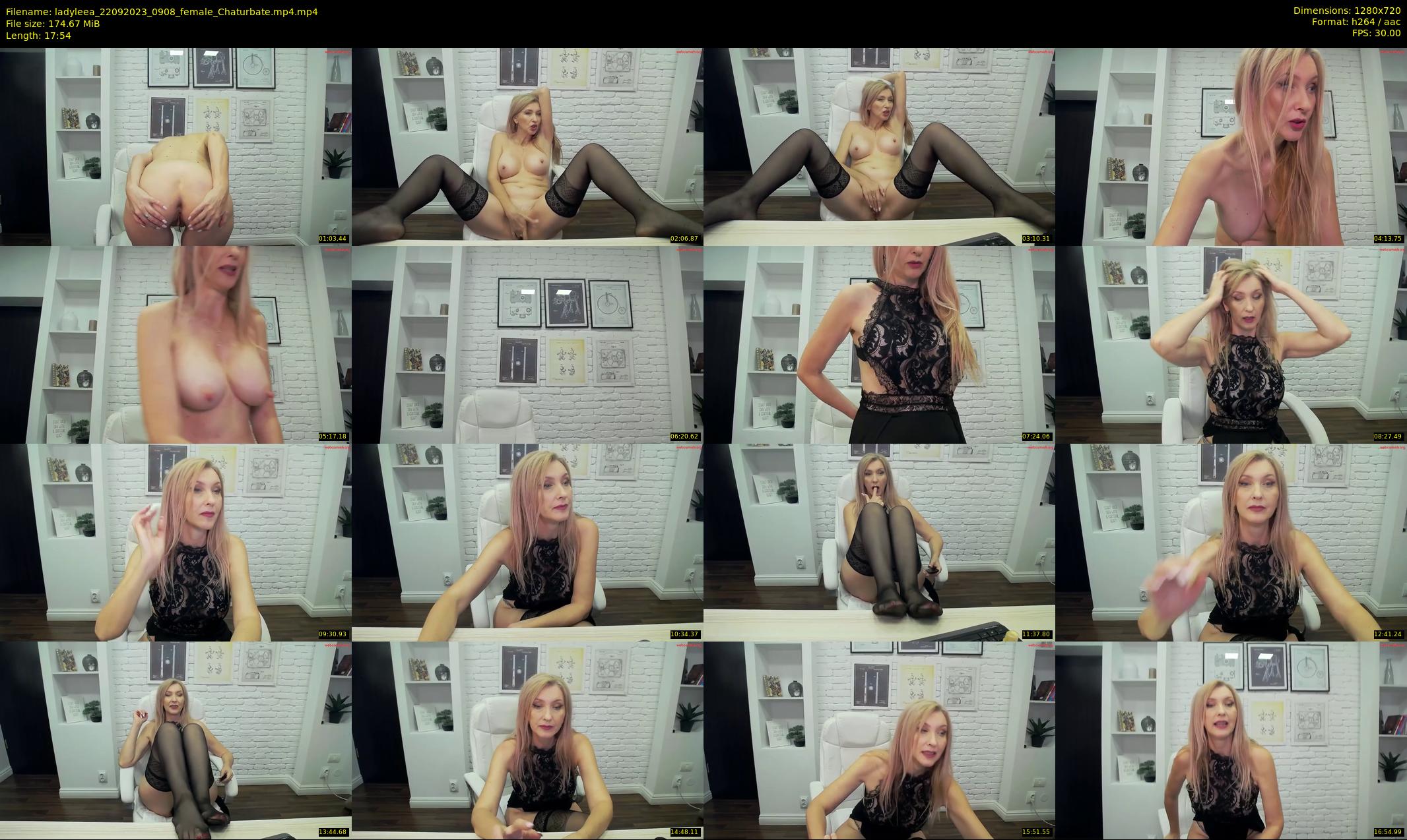 ladyleea — 18 minute Chaturbate female cam show recording, 720p, Sep 22, 2023