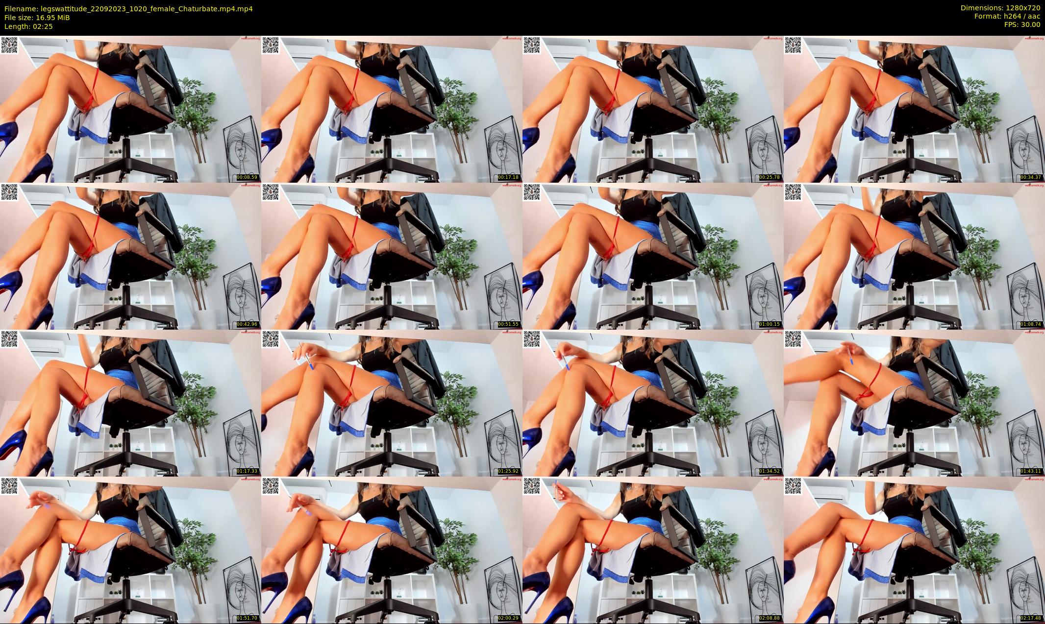 legswattitude — 3 minute Chaturbate female cam show recording, 720p, Sep 22, 2023
