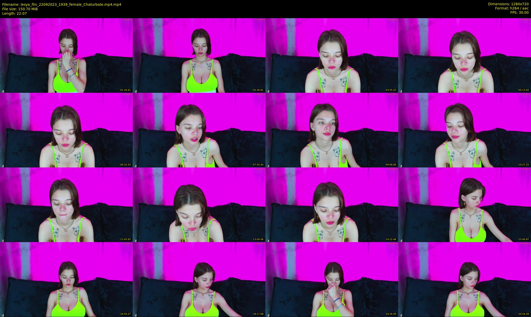 lesya_flin — 23 minute Chaturbate female cam show recording, 720p, Sep 22, 2023