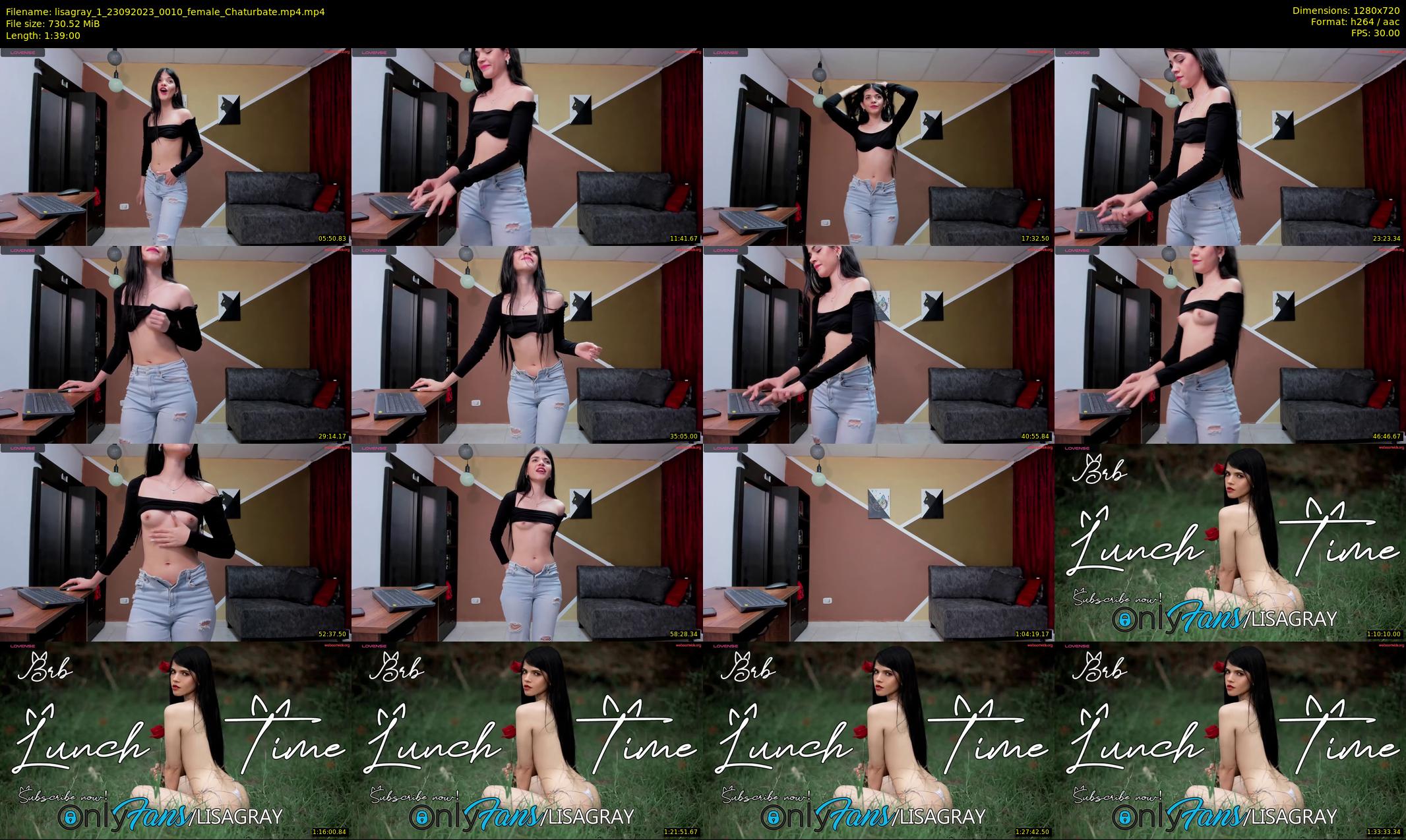 lisagray_1 — 99 minute Chaturbate female cam show recording, 720p, Sep 23, 2023