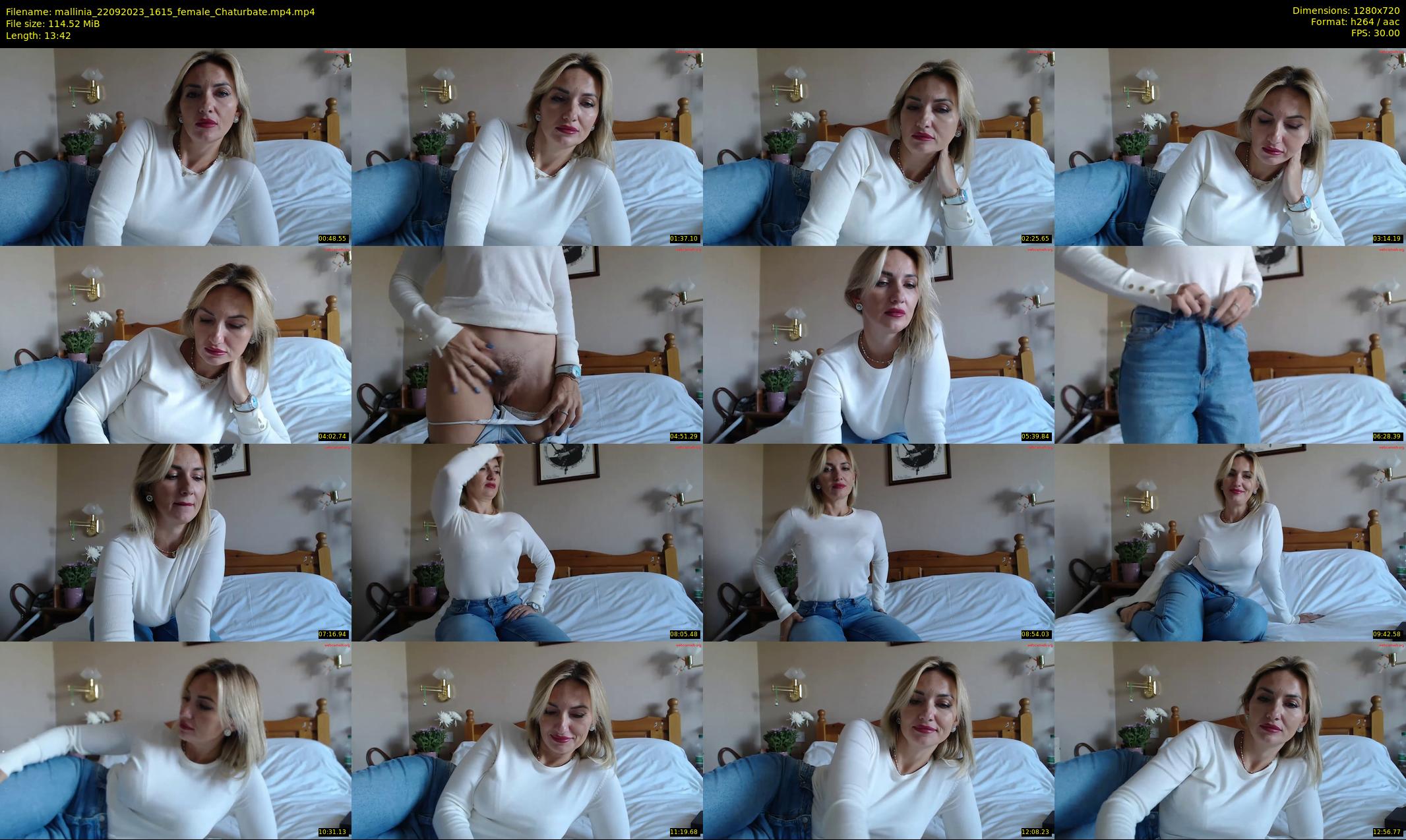 mallinia — 14 minute Chaturbate female cam show recording, 720p, Sep 22, 2023