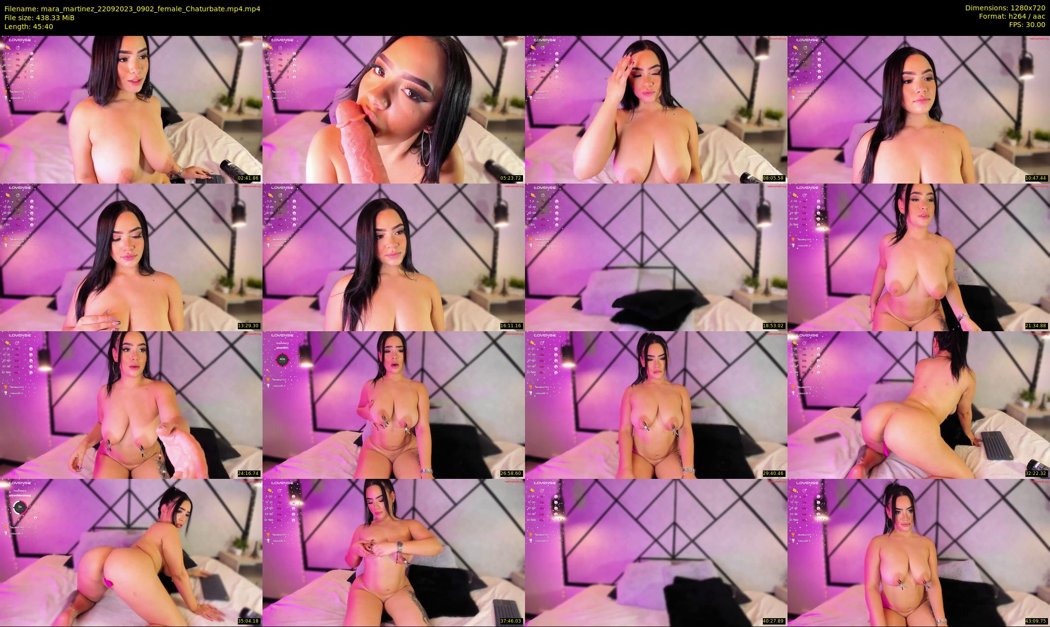 mara_martinez — 46 minute Chaturbate female cam show recording, 720p, Sep 22, 2023