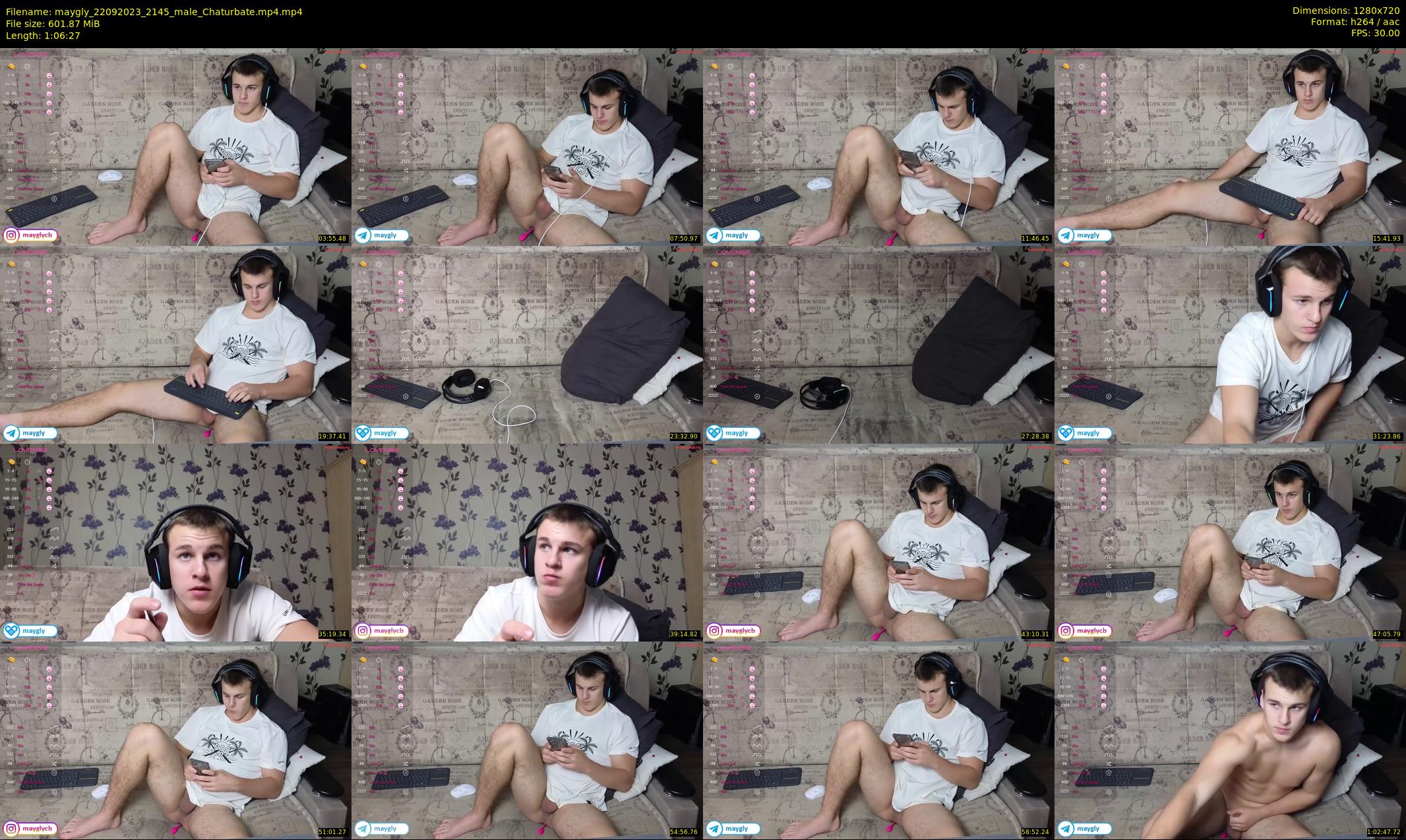 maygly — 67 minute Chaturbate male cam show recording, 720p, Sep 22, 2023