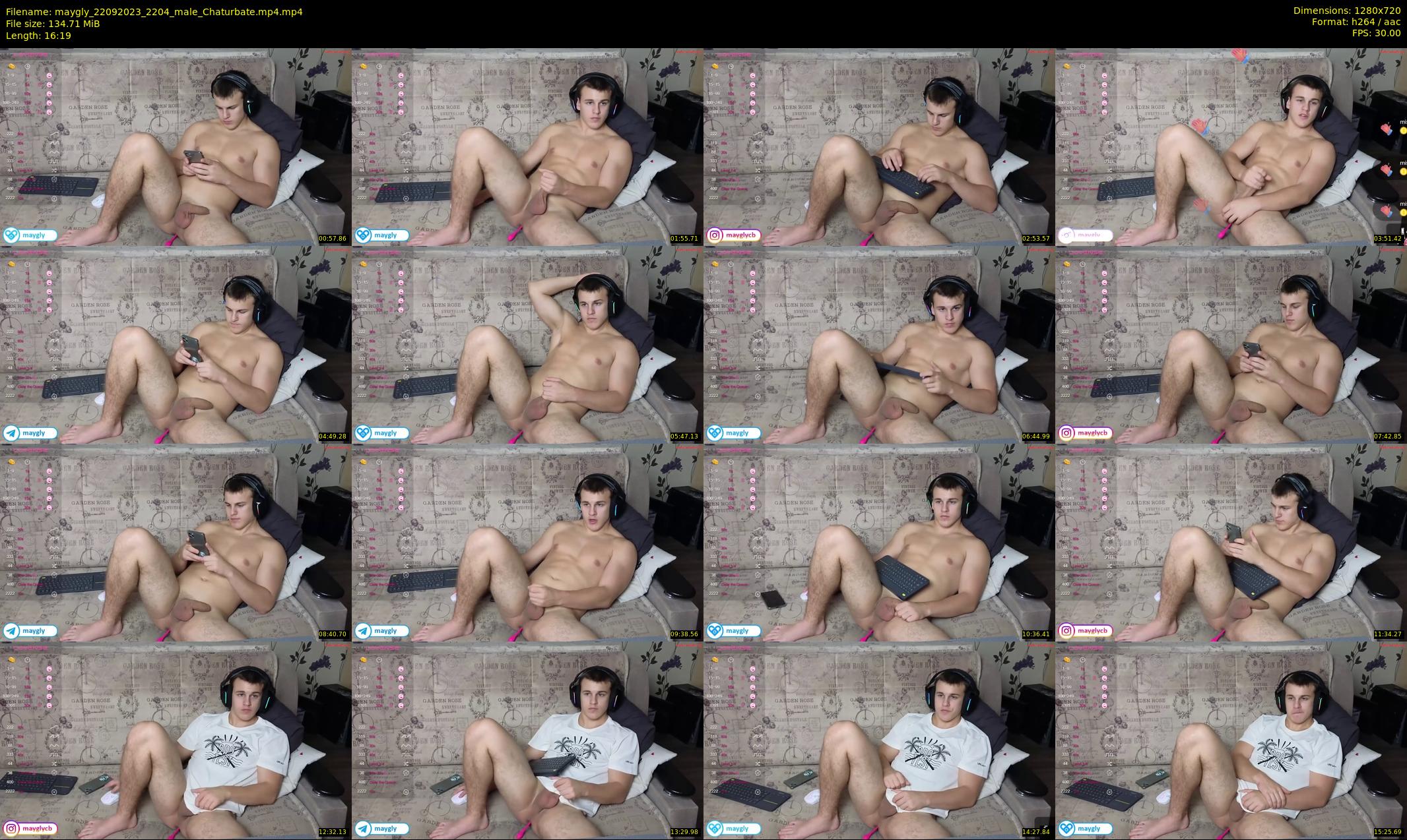 maygly — 17 minute Chaturbate male cam show recording, 720p, Sep 22, 2023