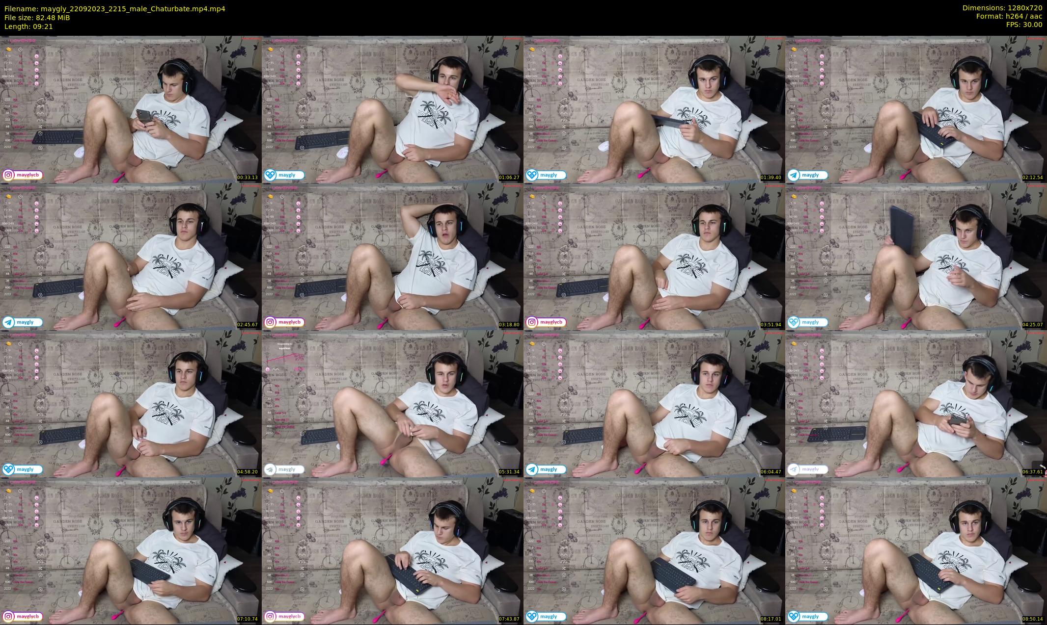 maygly — 10 minute Chaturbate male cam show recording, 720p, Sep 22, 2023