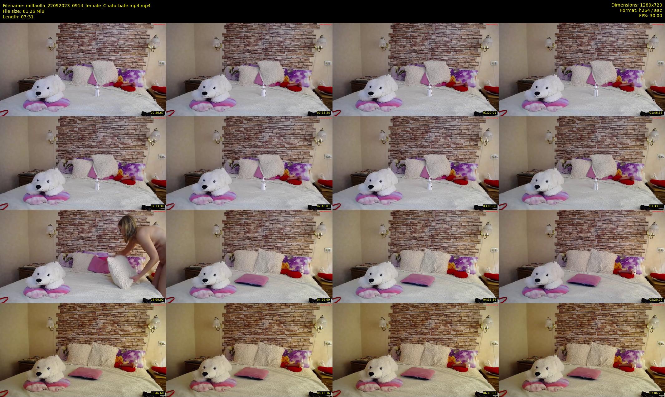 milfaolla — 8 minute Chaturbate female cam show recording, 720p, Sep 22, 2023