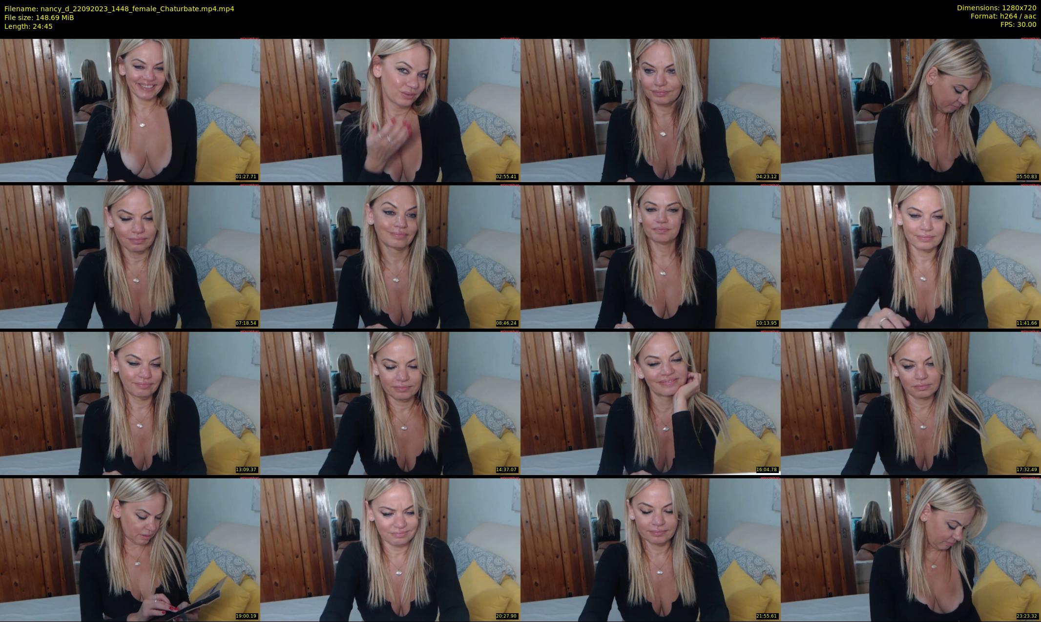 nancy_d — 25 minute Chaturbate female cam show recording, 720p, Sep 22, 2023