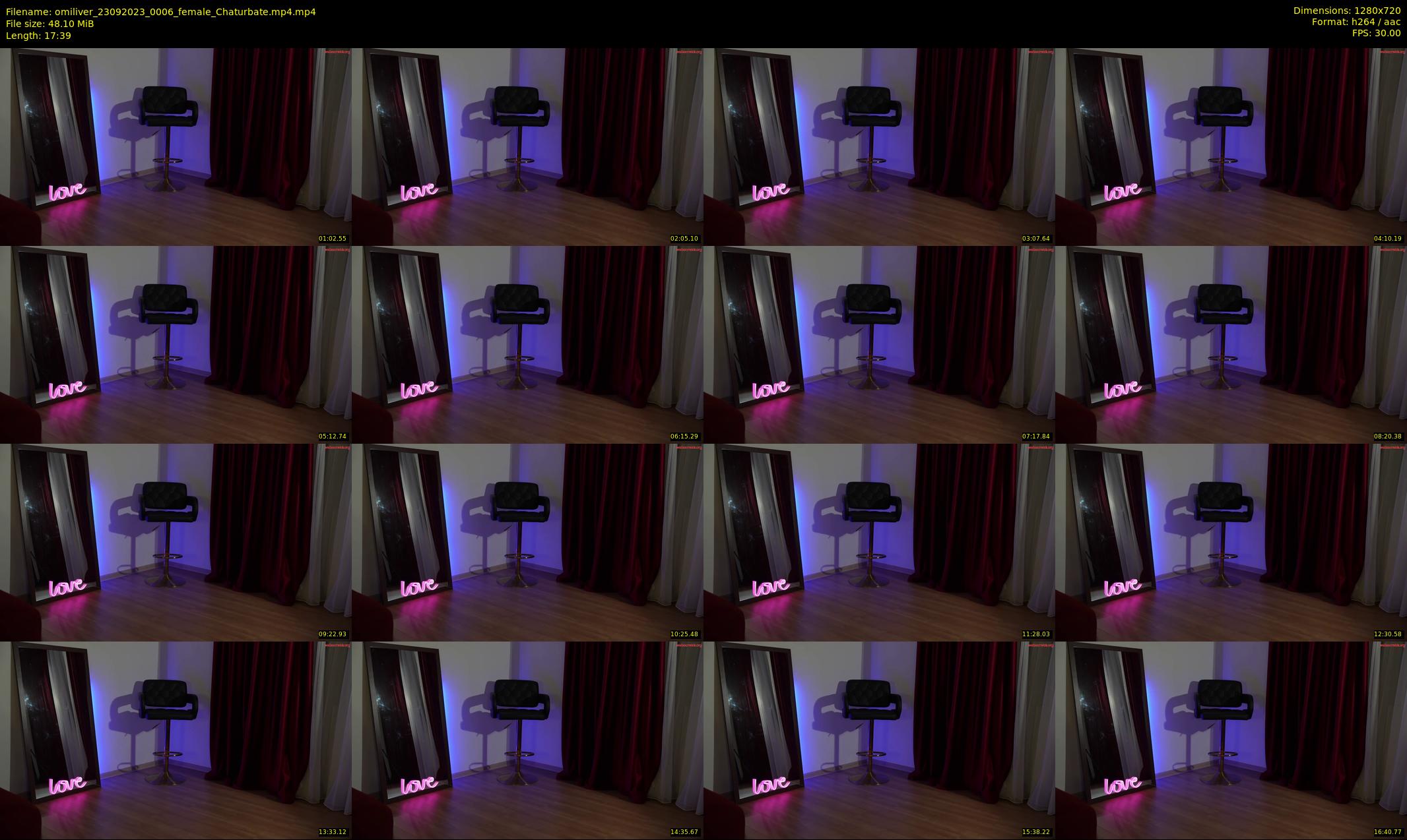 omiliver — 18 minute Chaturbate female cam show recording, 720p, Sep 23, 2023