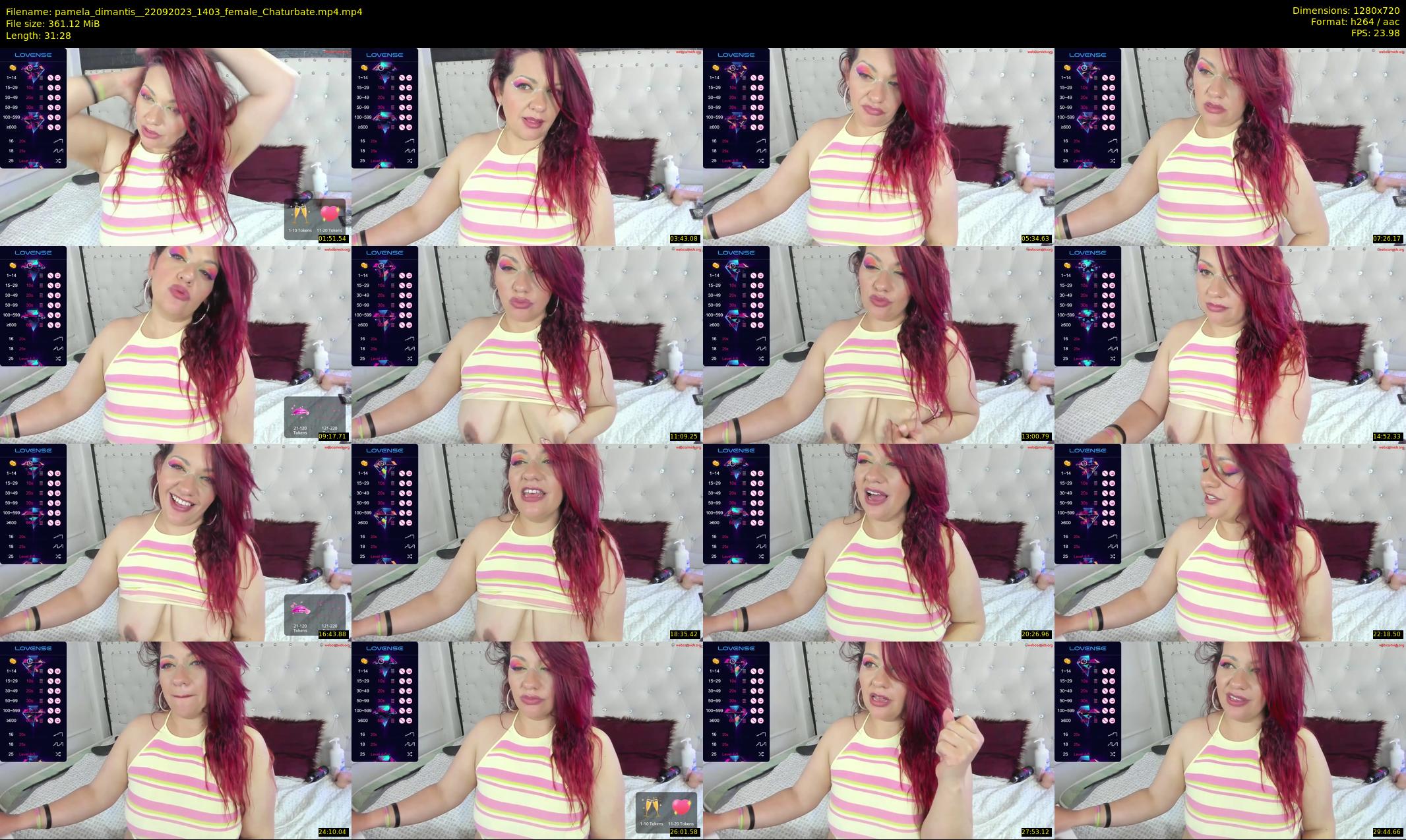 pamela_dimantis_ — 32 minute Chaturbate female cam show recording, 720p, Sep 22, 2023