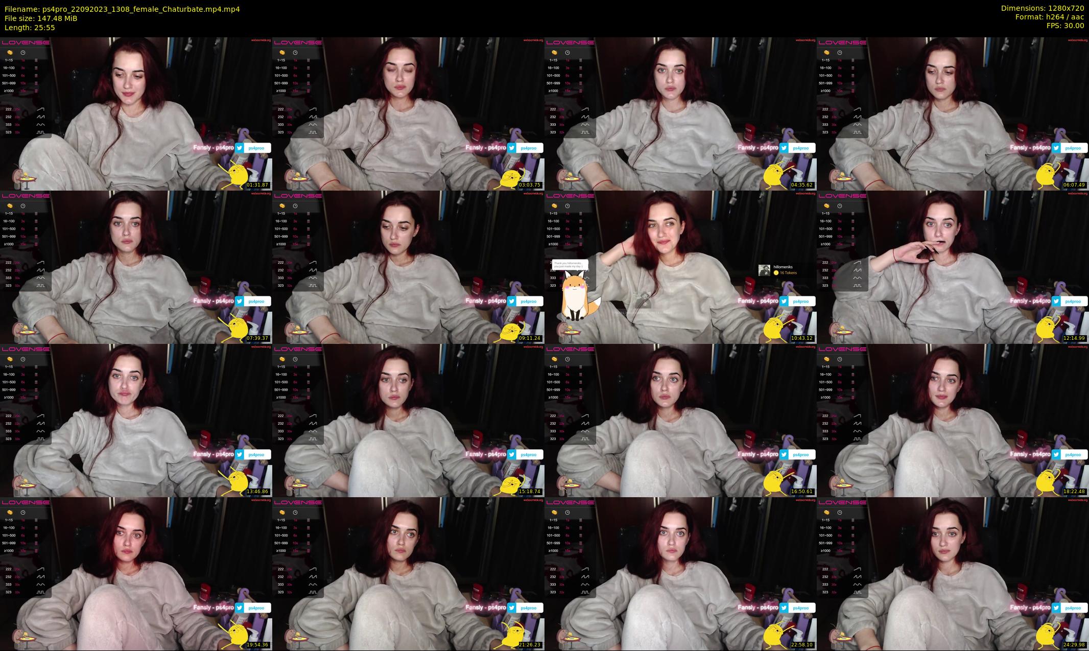 ps4pro — 26 minute Chaturbate female cam show recording, 720p, Sep 22, 2023