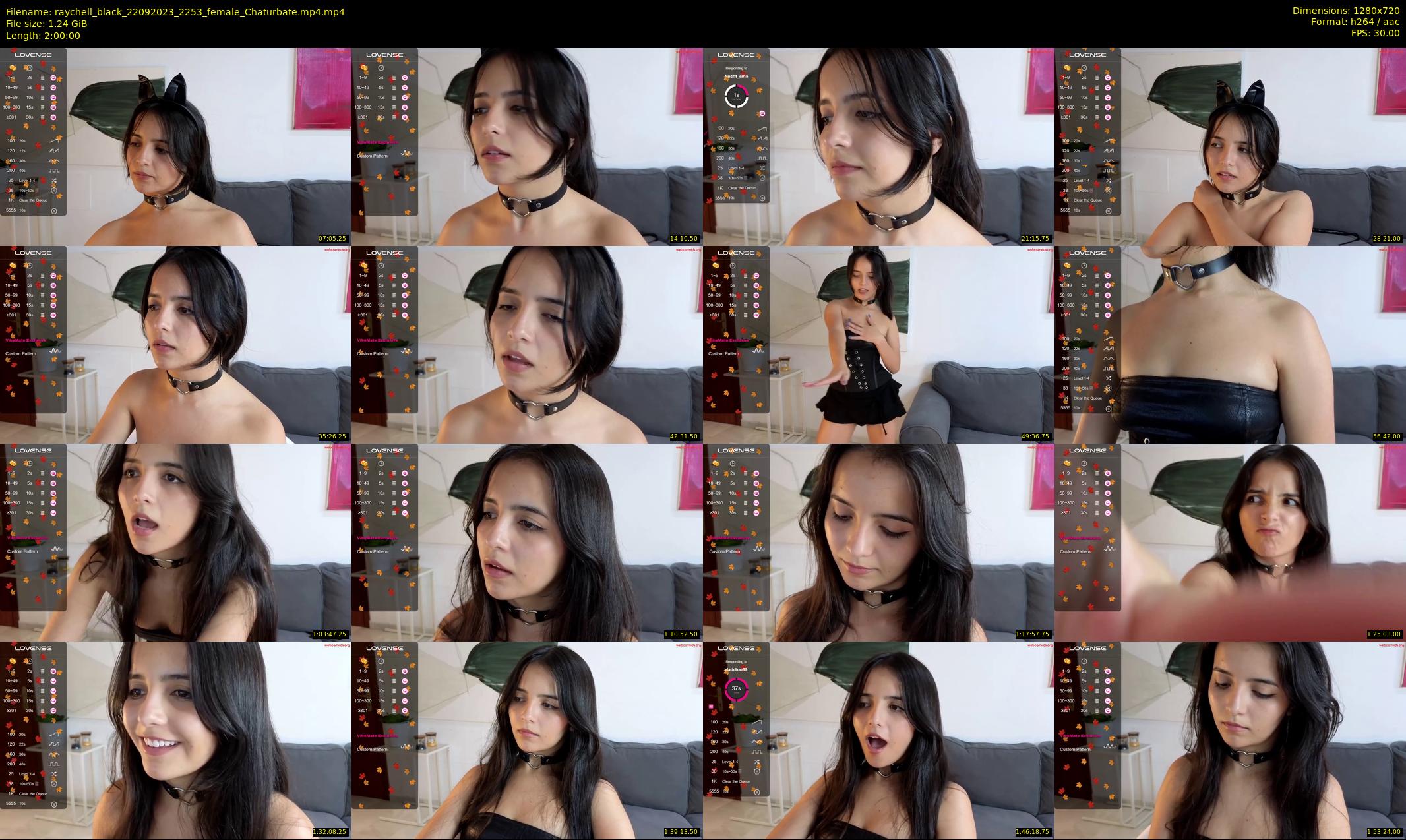 raychell_black — 120 minute Chaturbate female cam show recording, 720p, Sep 22, 2023