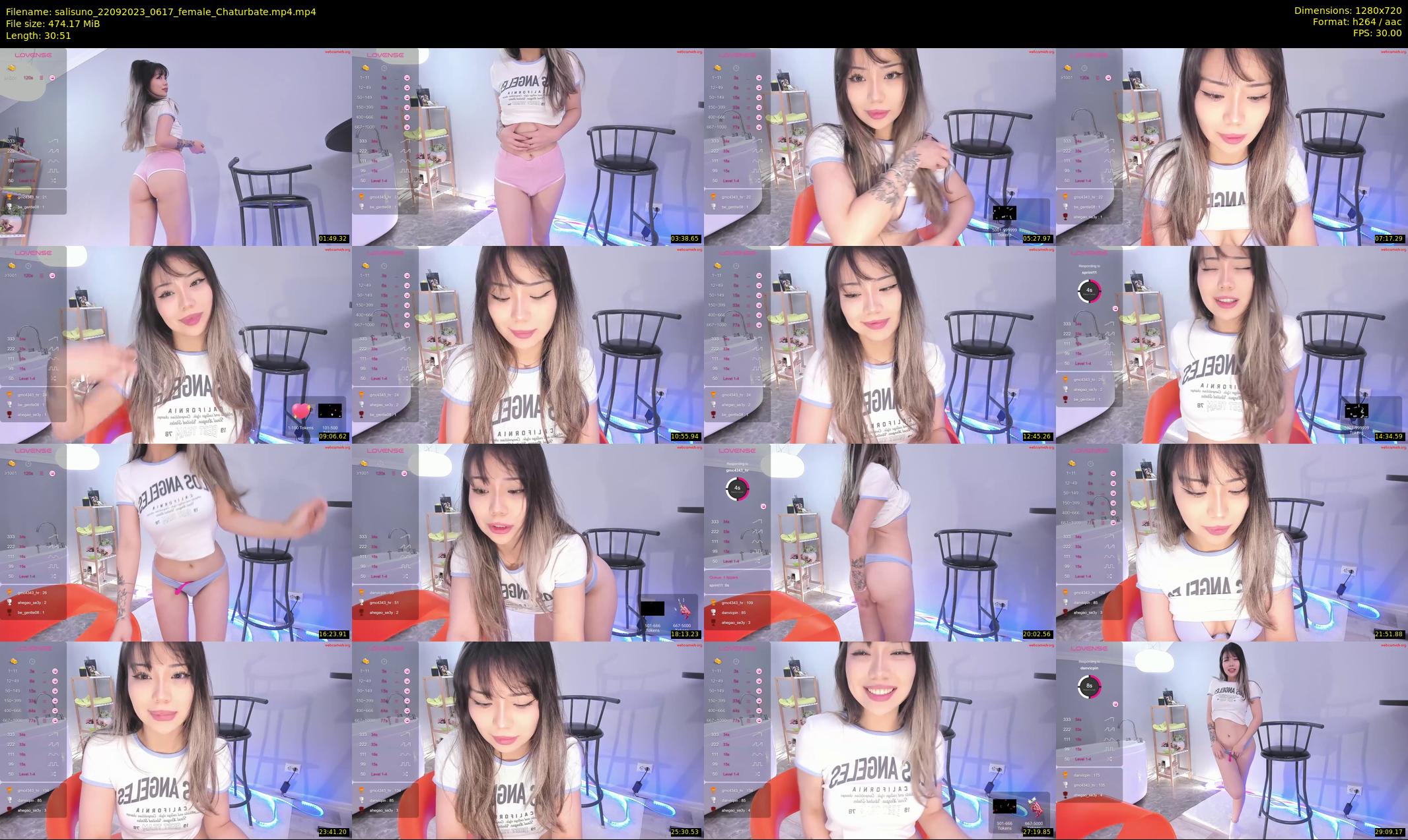 salisuno — 31 minute Chaturbate female cam show recording, 720p, Sep 22, 2023