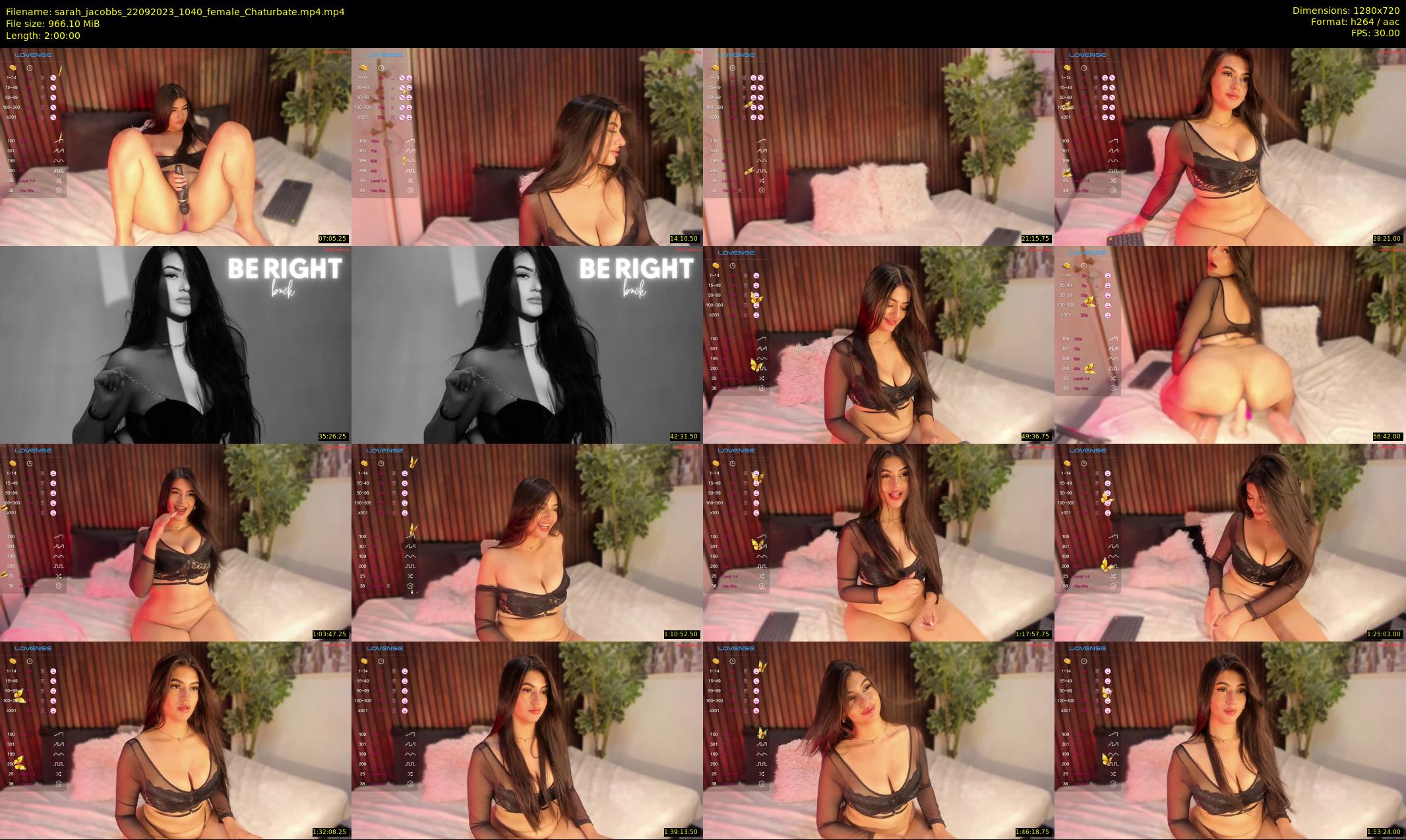 sarah_jacobbs — 120 minute Chaturbate female cam show recording, 720p, Sep 22, 2023