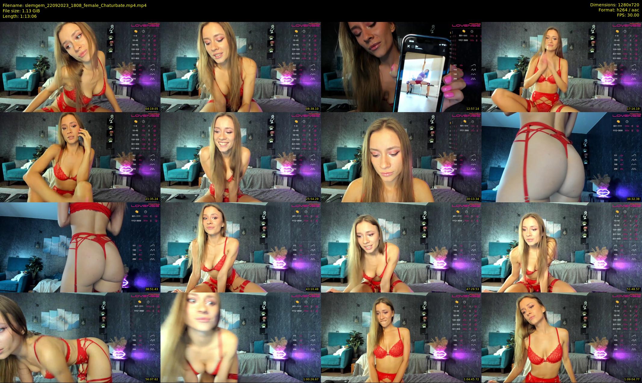 slemgem — 74 minute Chaturbate couple cam show recording, 720p, Sep 22, 2023