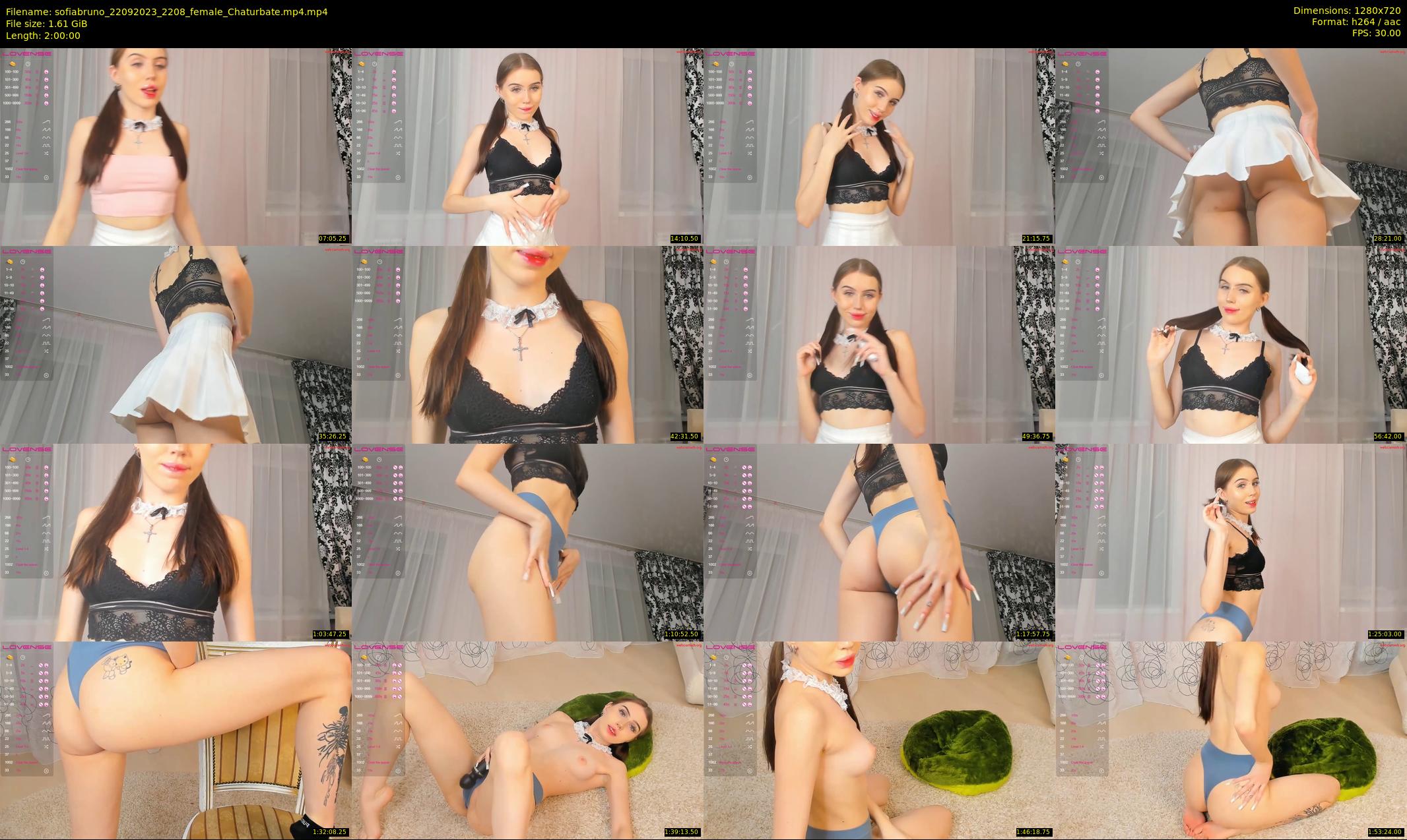 sofiabruno — 120 minute Chaturbate female cam show recording, 720p, Sep 22, 2023