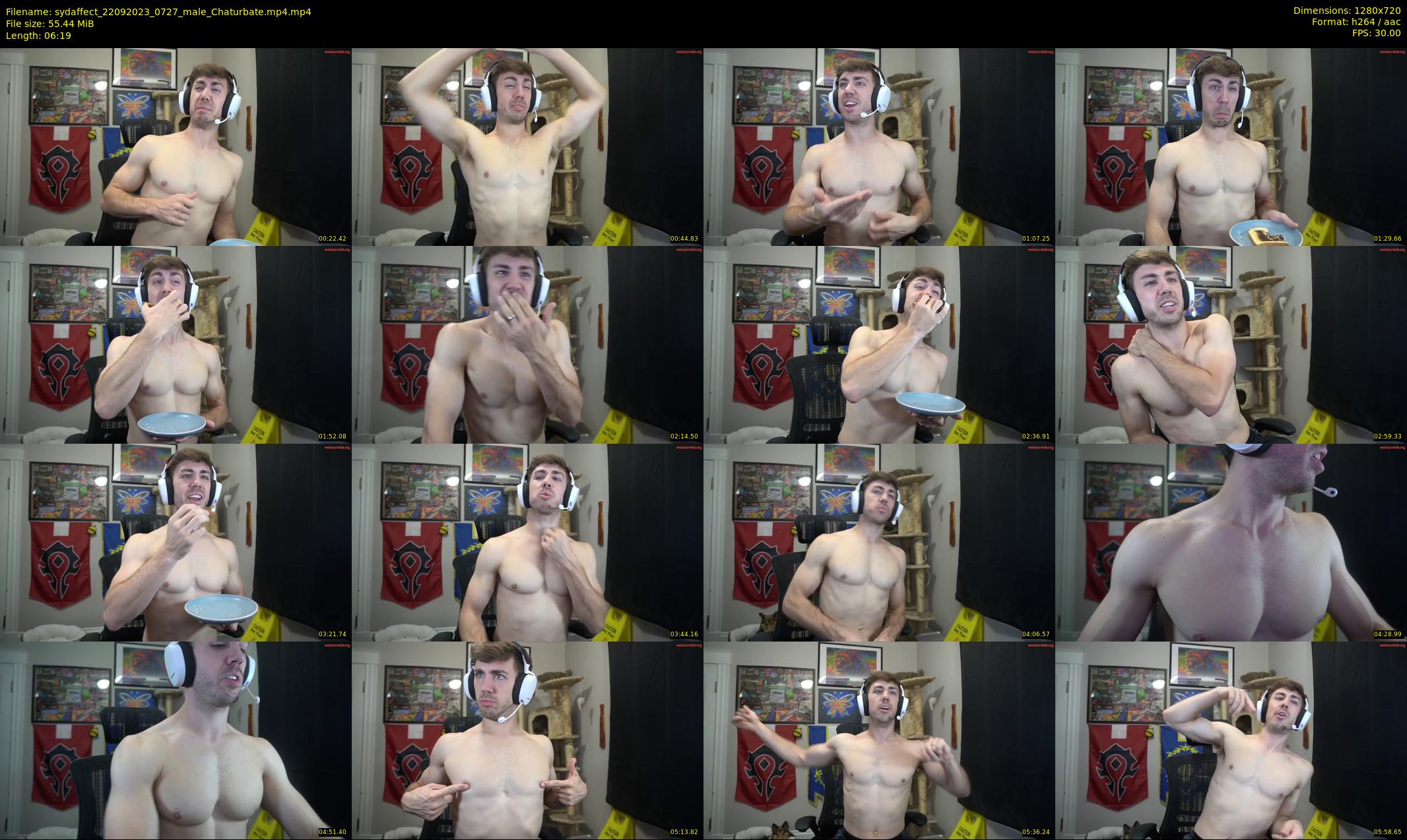 sydaffect — 7 minute Chaturbate male cam show recording, 720p, Sep 22, 2023